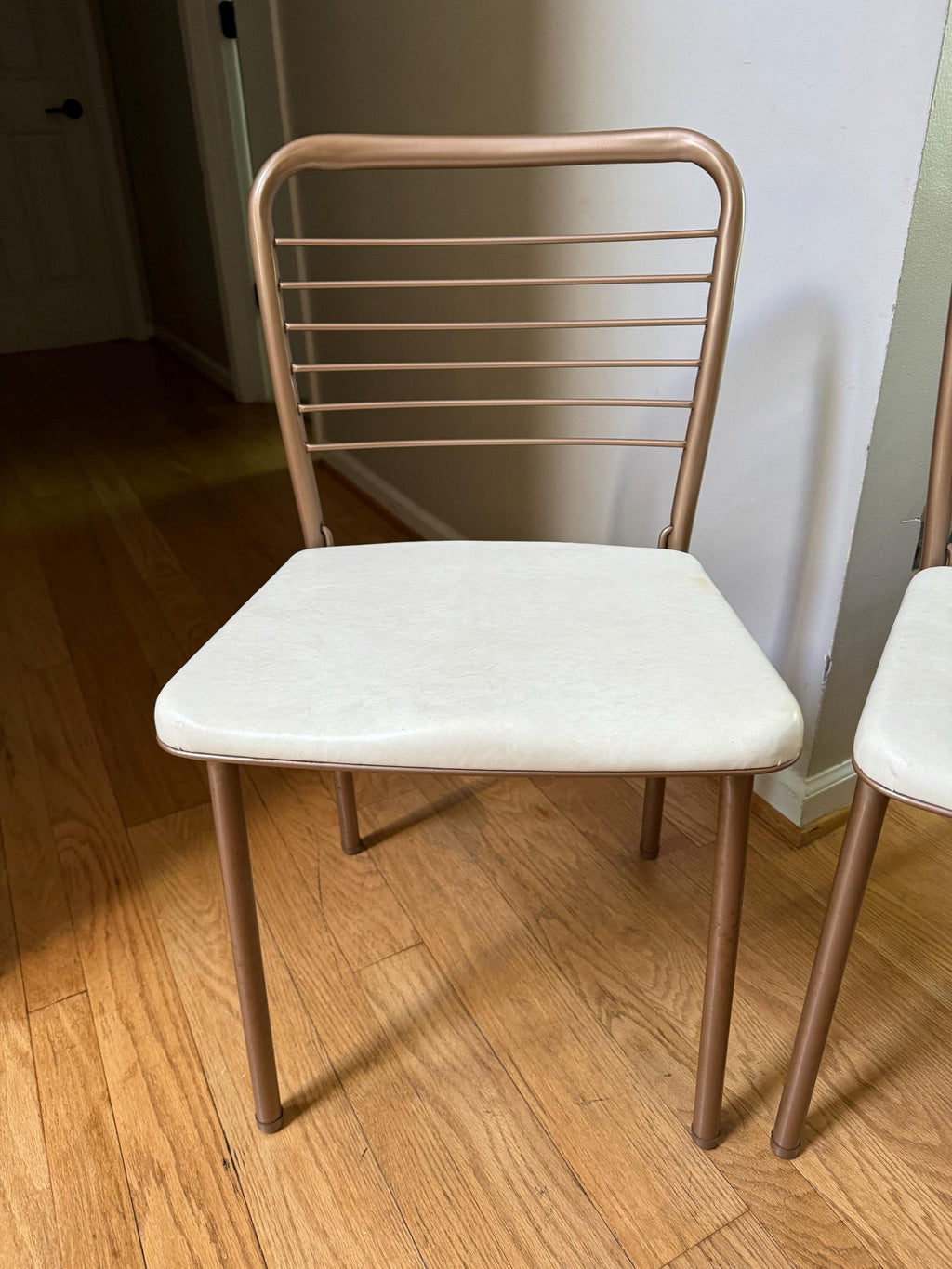 Vtg Pair of Cosco Model 60 Folding Chair | Cosco Padded Metal Folding Chairs | Industrial Folding Chairs | Mid Century Dining Chair