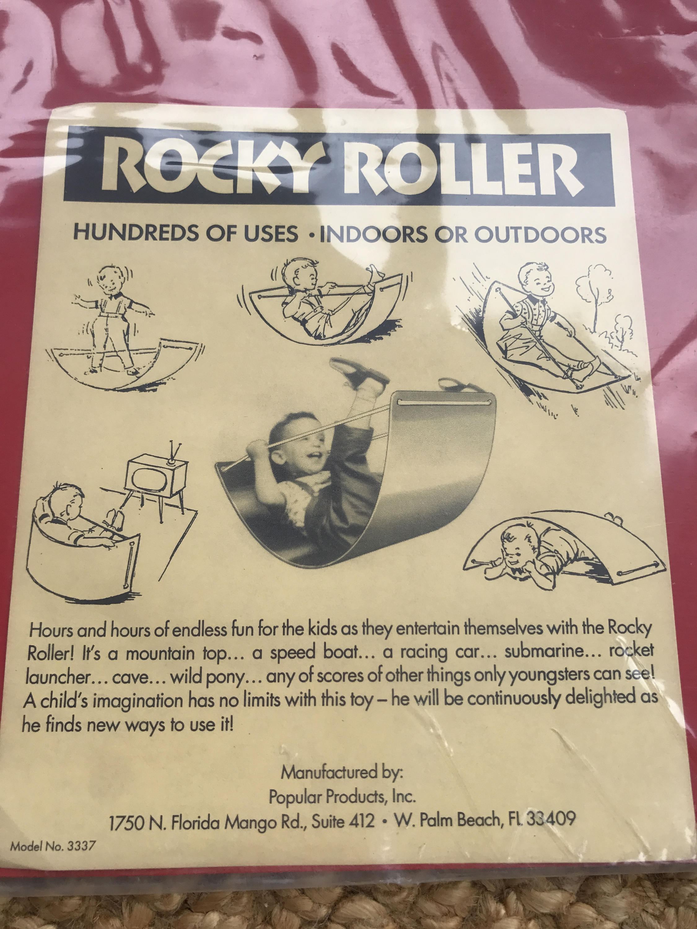 Vintage Rocky Roller Toy | Popular Product Inc. | Unique Toys | Vintage Toys | Hundreds of Uses | Imagination Toy | NOS Toys | Classic Toy