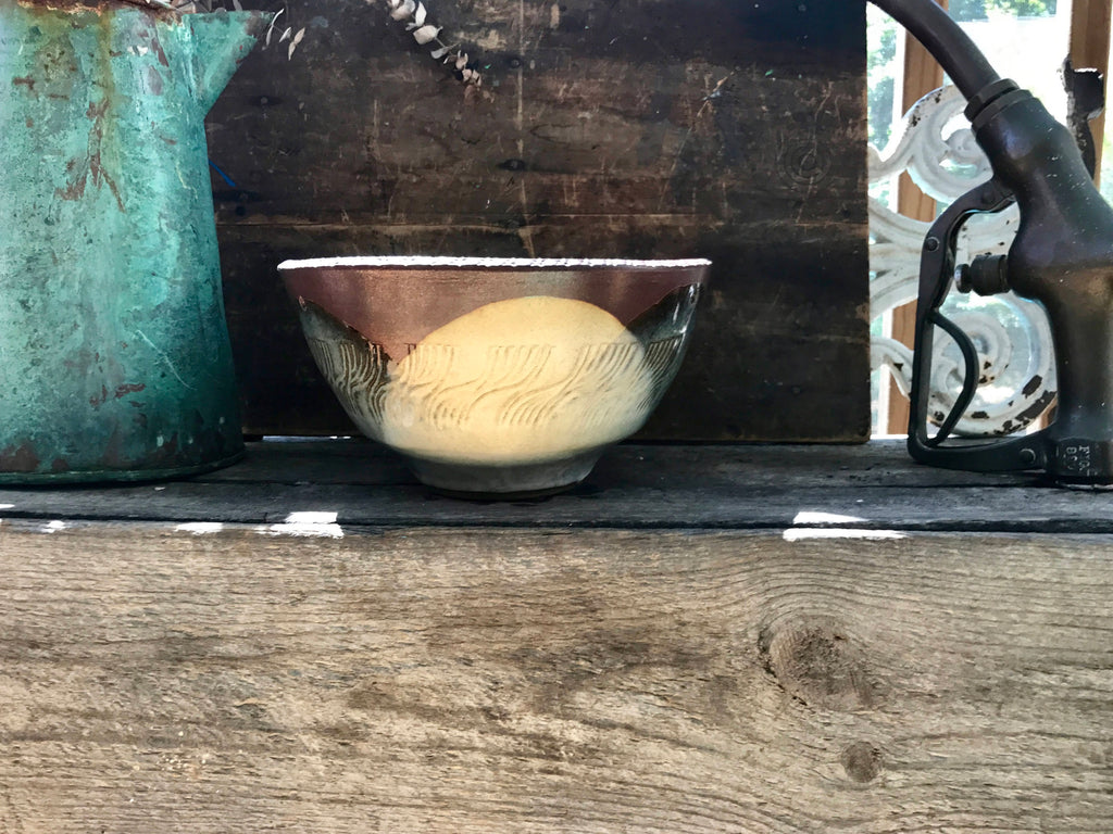 Mid Century Pottery Craft Abstract Bowl | Hanging Pottery Craft Planter | Pottery Craft #103 Abstract Bowl