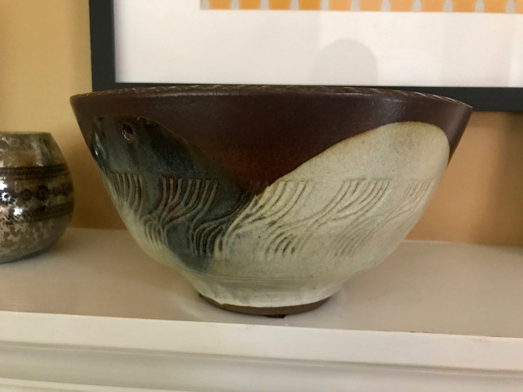 Mid Century Pottery Craft Abstract Bowl | Hanging Pottery Craft Planter | Pottery Craft #103 Abstract Bowl