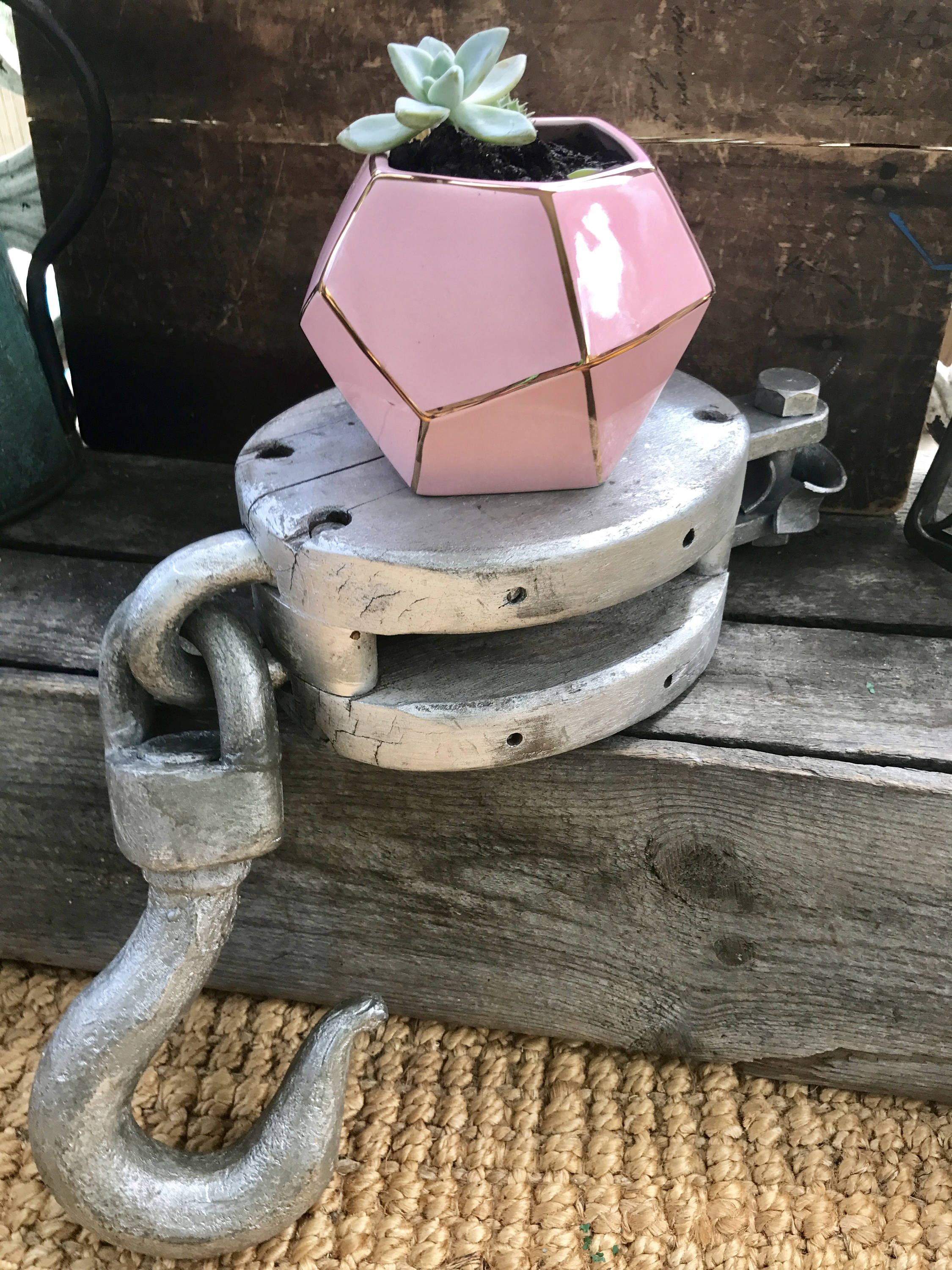 Antique Wooden Pulley | Wood Block and Tackle | Industrial Pulley | Nautical Decor | Farmhouse | Beach house Decor | Rustic Decor | Cottage