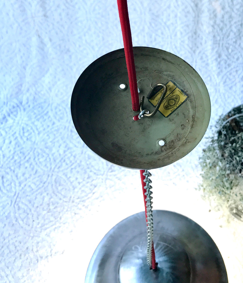 Mid Century Modern Pendant Lamp | Raw Metal Pendant Light | Metal Upcycled Swag Lamp | Industrial Chandelier | Steampunk Style Pendant Light