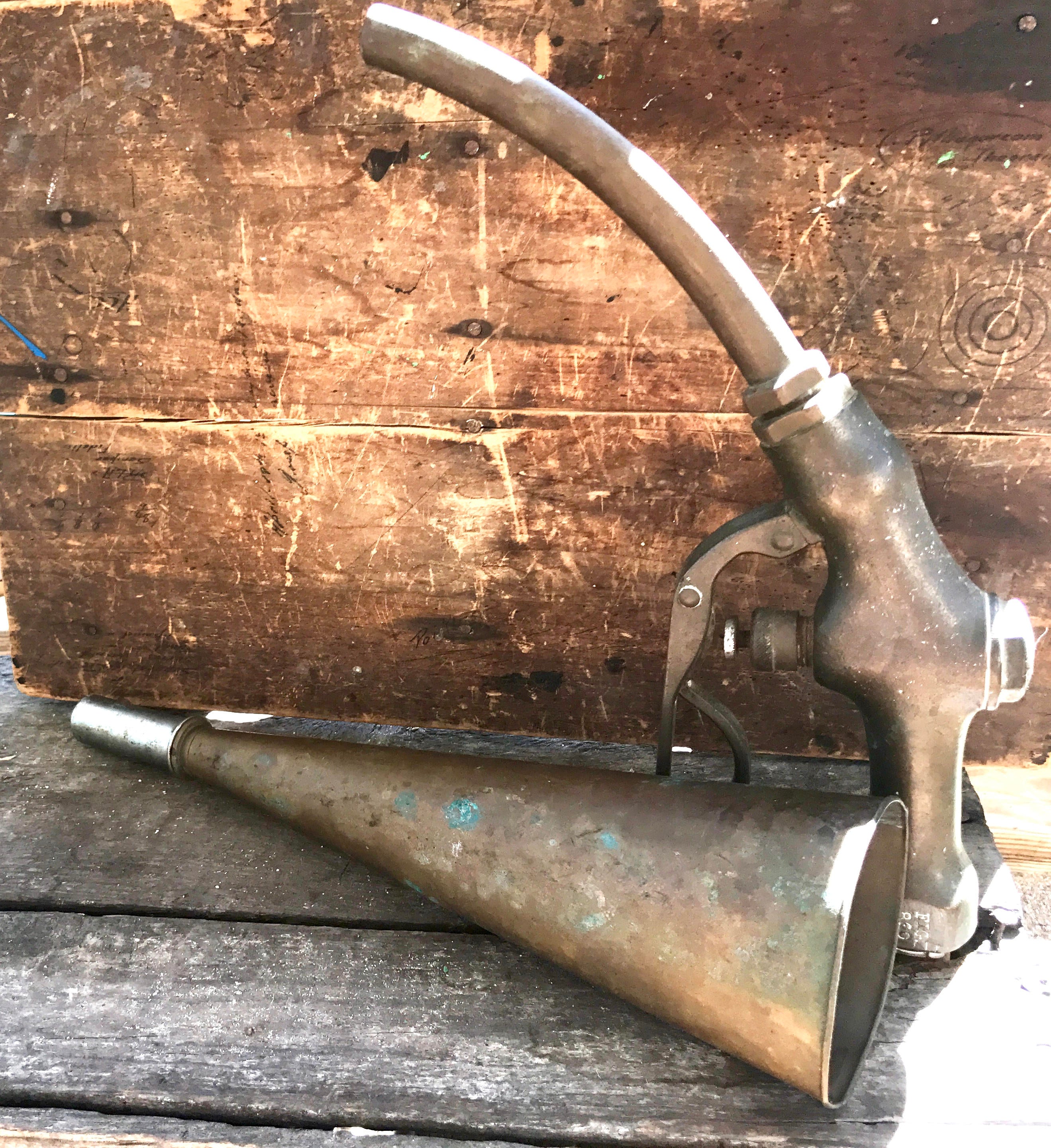 Copper Hunting Horn | Antique Copper Fox Hunt Horn  | Rustic Decor | Antique Hunting Decor | Copper Display Piece | Working Horn