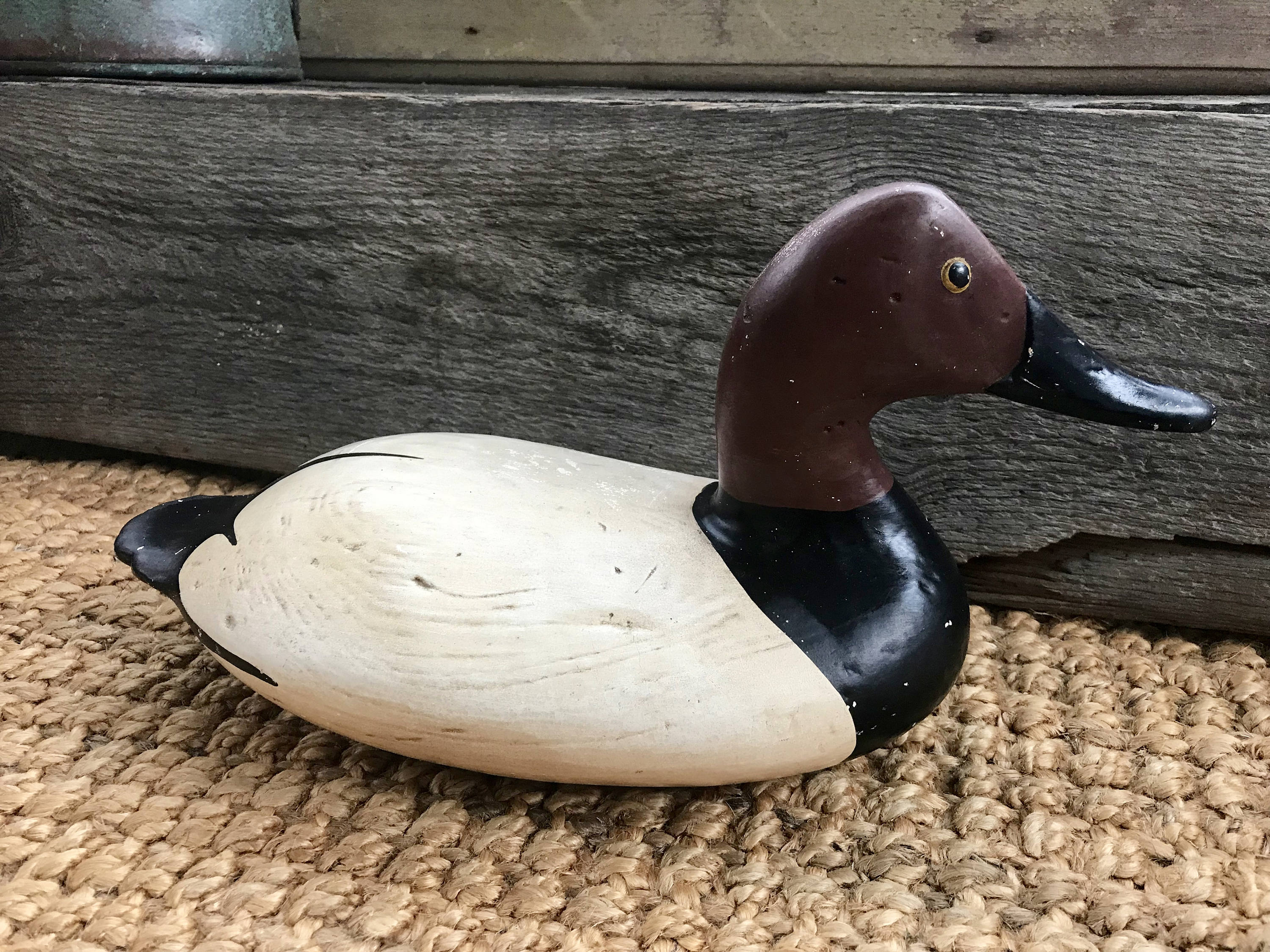 Rustic Ceramic Duck Decoy | Primitive Ceramic Duck Decor | Handpainted Ceramic Duck | Hand Painted Hunting Decoy