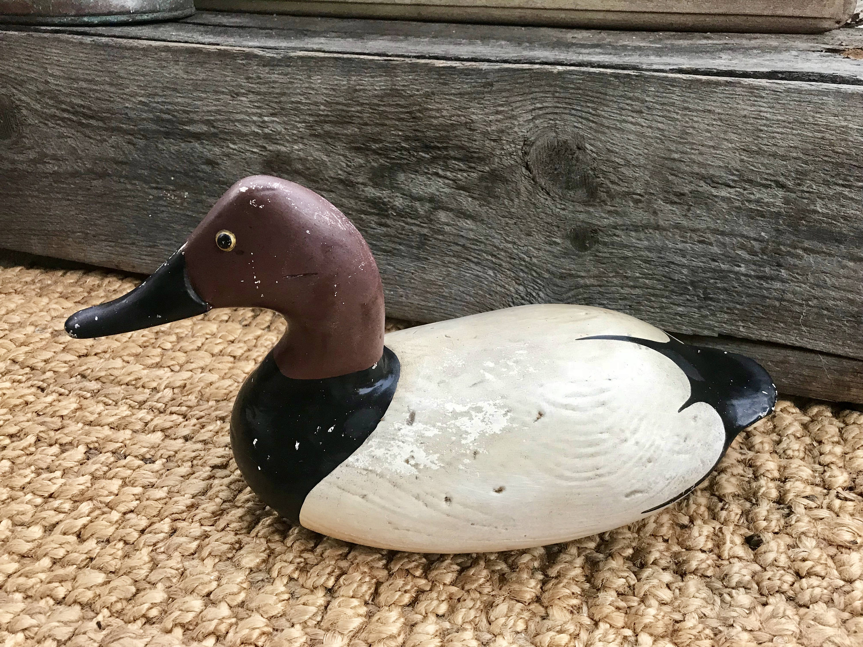 Rustic Ceramic Duck Decoy | Primitive Ceramic Duck Decor | Handpainted Ceramic Duck | Hand Painted Hunting Decoy