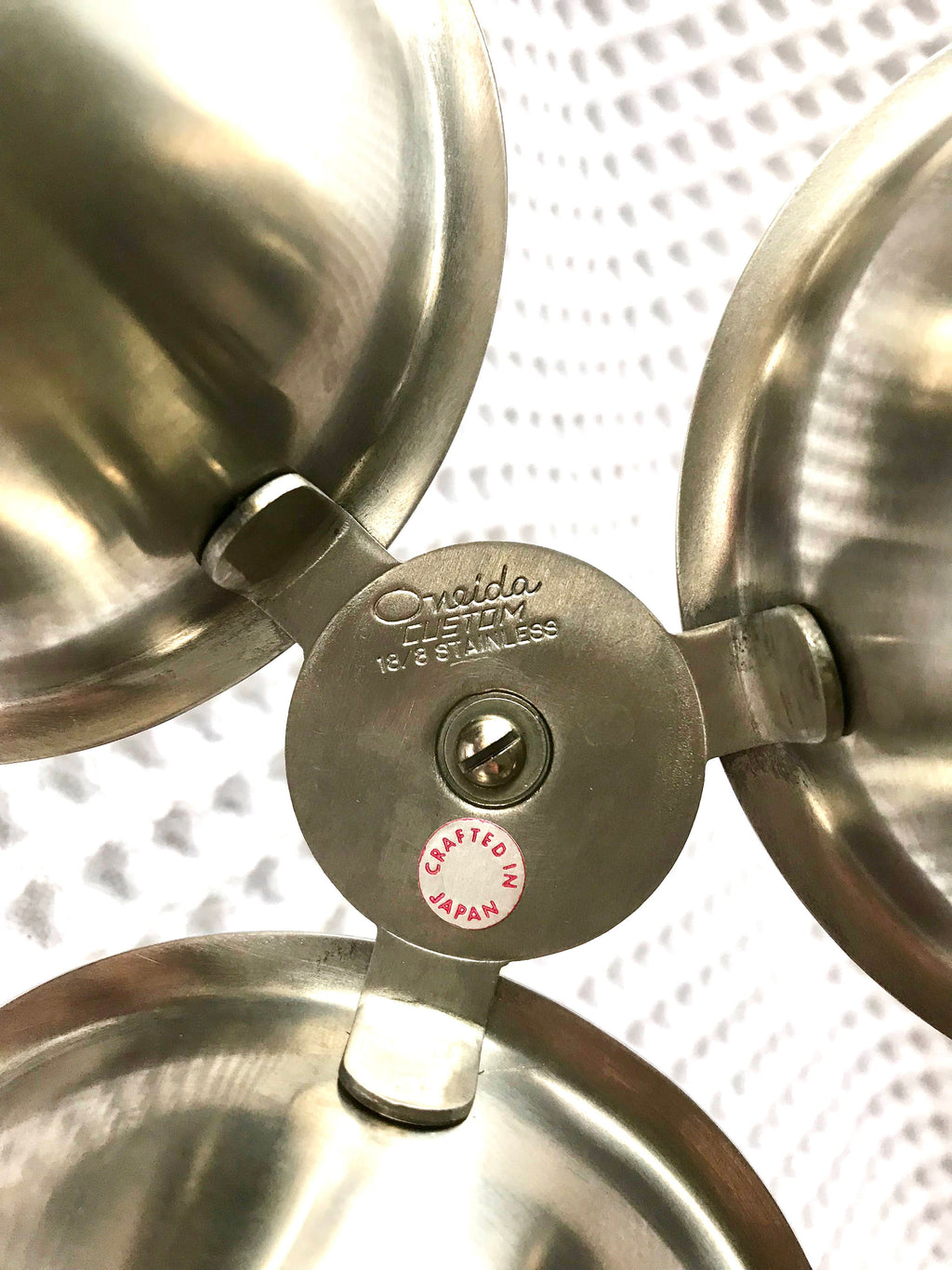 Vtg Oneida Stainless Steel Bowl and Serving Tray | Stainless Relish Dish and Salad Bowl | Metal Ice Bucket and Condiment Tray | MCM Bowl