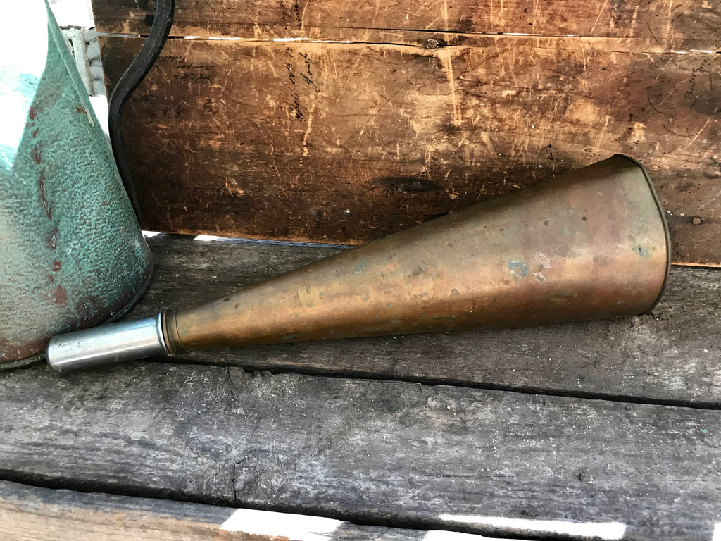 Copper Hunting Horn | Antique Copper Fox Hunt Horn  | Rustic Decor | Antique Hunting Decor | Copper Display Piece | Working Horn