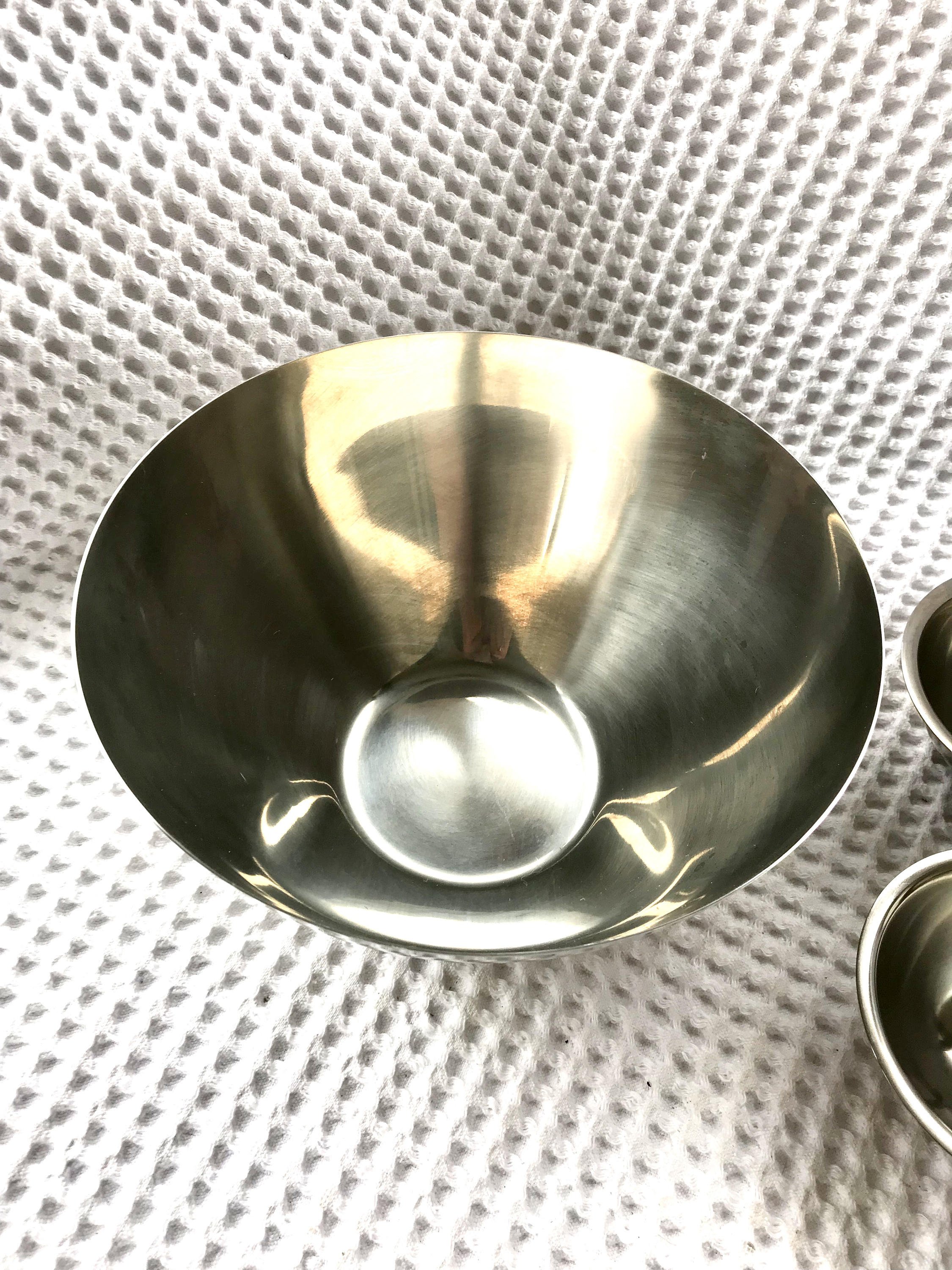 Vtg Oneida Stainless Steel Bowl and Serving Tray | Stainless Relish Dish and Salad Bowl | Metal Ice Bucket and Condiment Tray | MCM Bowl