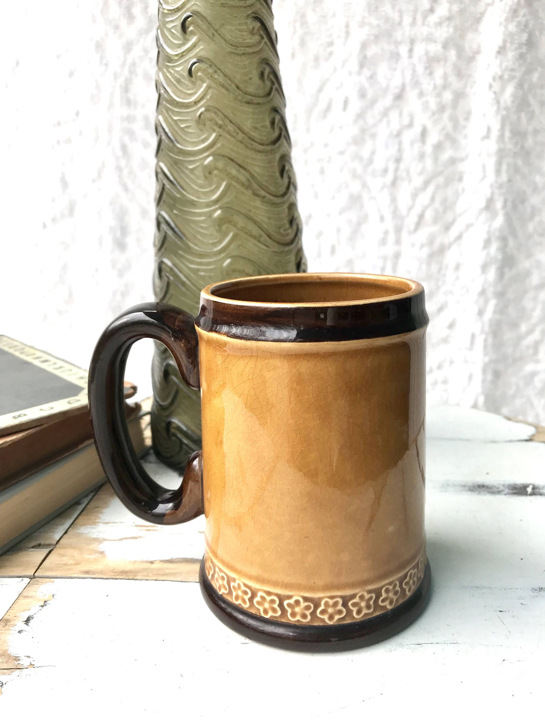 Vintage Novelty Oversized Coffee Mug | The Day After Stein | Pottery Mug | Large Stoneware Coffee Cup | Oversized Mug | Coffee Lover Gift