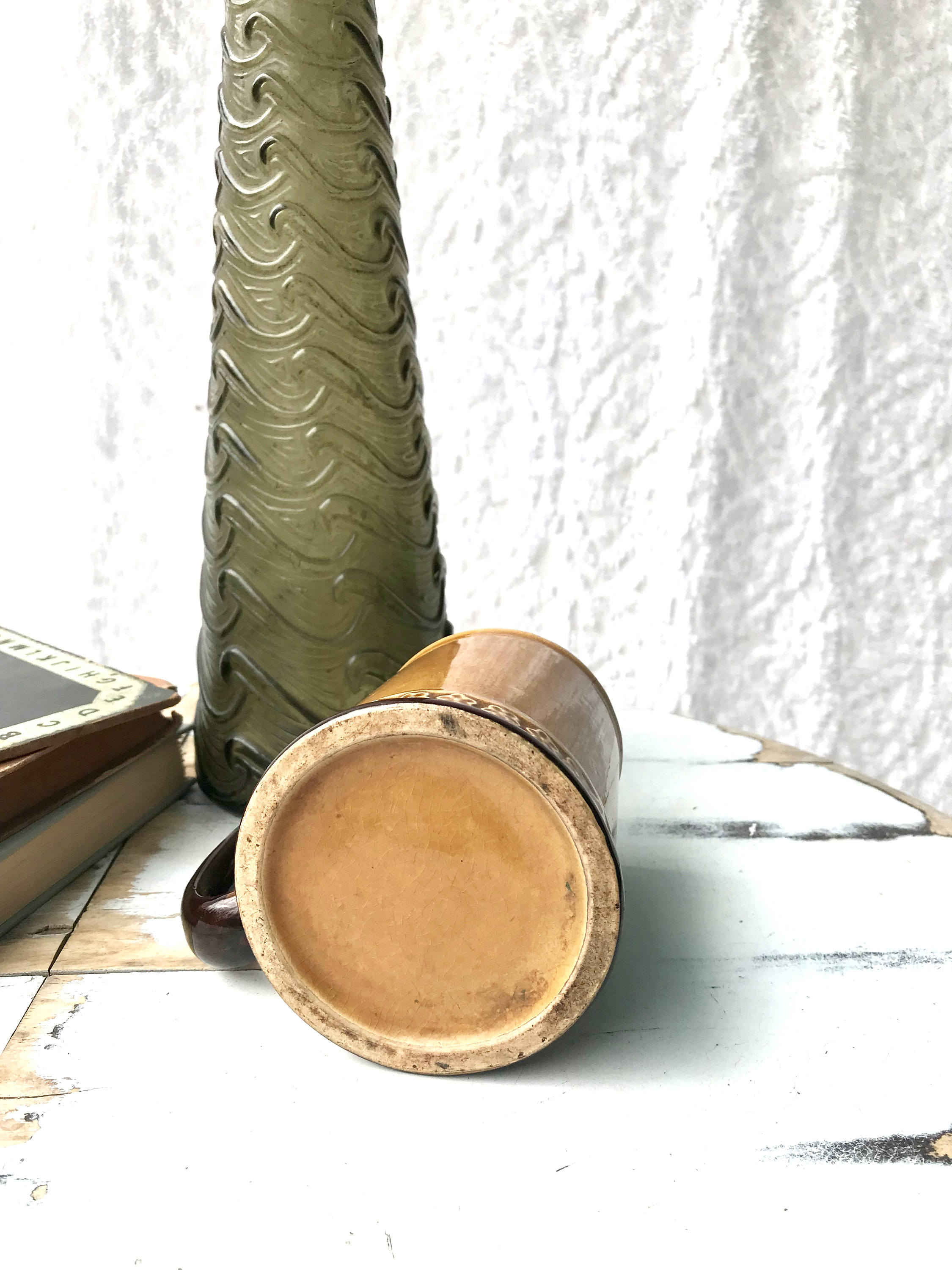 Vintage Novelty Oversized Coffee Mug | The Day After Stein | Pottery Mug | Large Stoneware Coffee Cup | Oversized Mug | Coffee Lover Gift