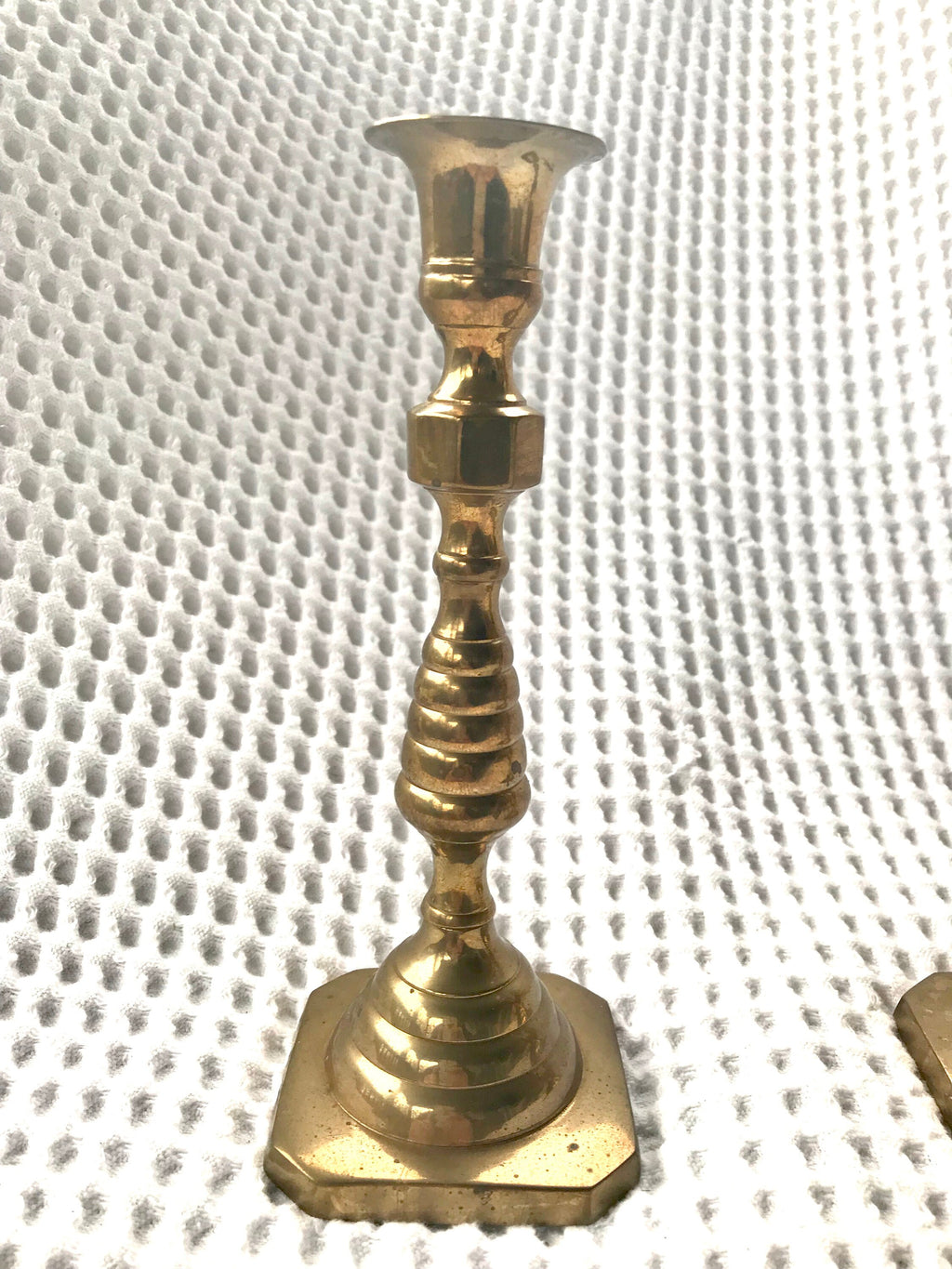 Set of 2 Solid Brass Candlestick | 2 Brass Candles Sticks | Hollywood Regency Brass Candle Holders | Brass Candlesticks | Candle Holders