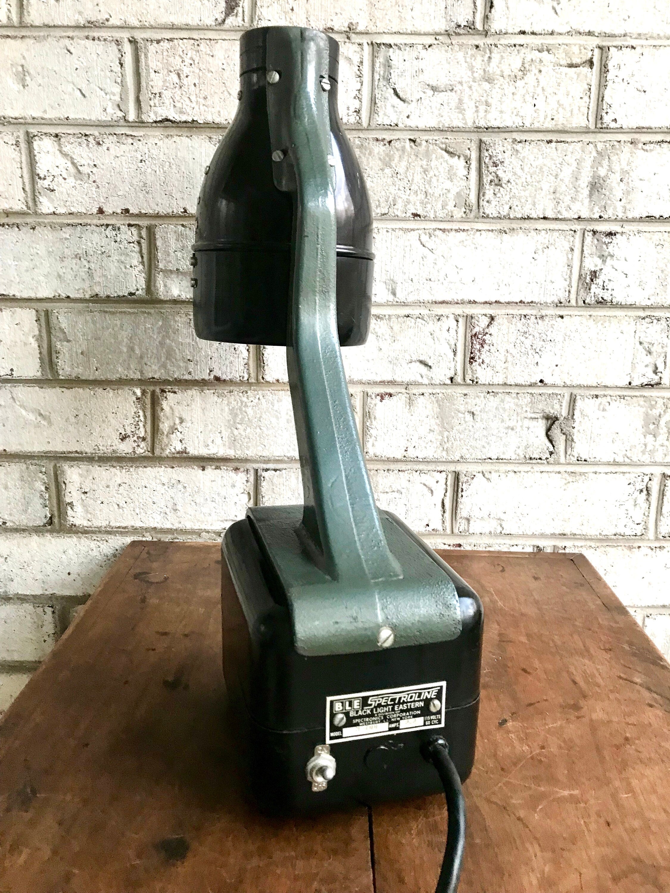 Vintage Spectroline BLE Model 100 Black Light | Black Light Eastern Industrial Lamp | Unique Lamp