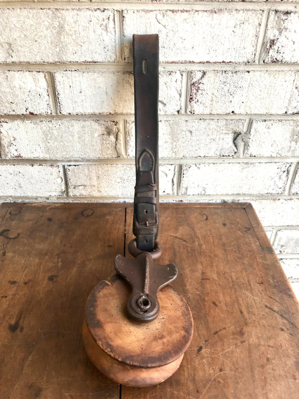 Antique Wooden Pulley | Wood Block and Tackle | Barn Pulley | Industrial Pulley | Nautical Decor | Farmhouse | Beach House Decor | Rustic Decor