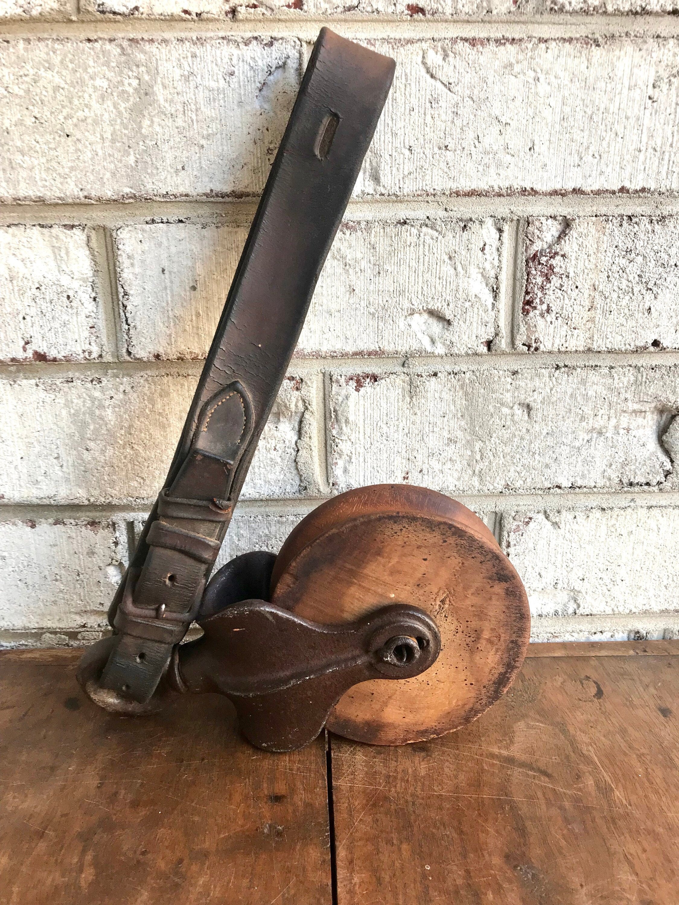 Antique Wooden Pulley | Wood Block and Tackle | Barn Pulley | Industrial Pulley | Nautical Decor | Farmhouse | Beach House Decor | Rustic Decor