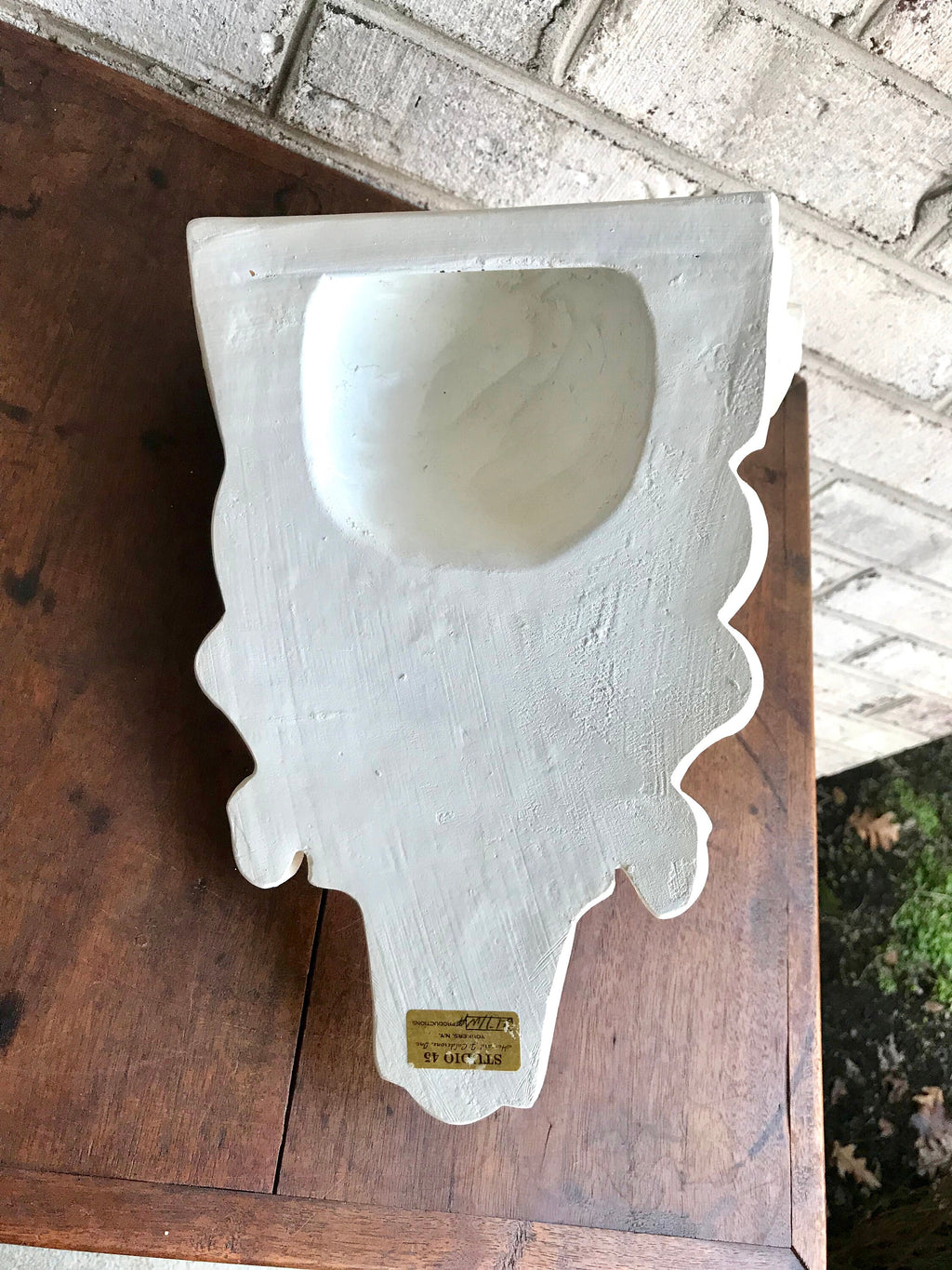 Rare Vtg Studio 45 Bust Corbel | Angel Shelf | Roman Style Shelf | Howard J. Calderone Wall Shelf