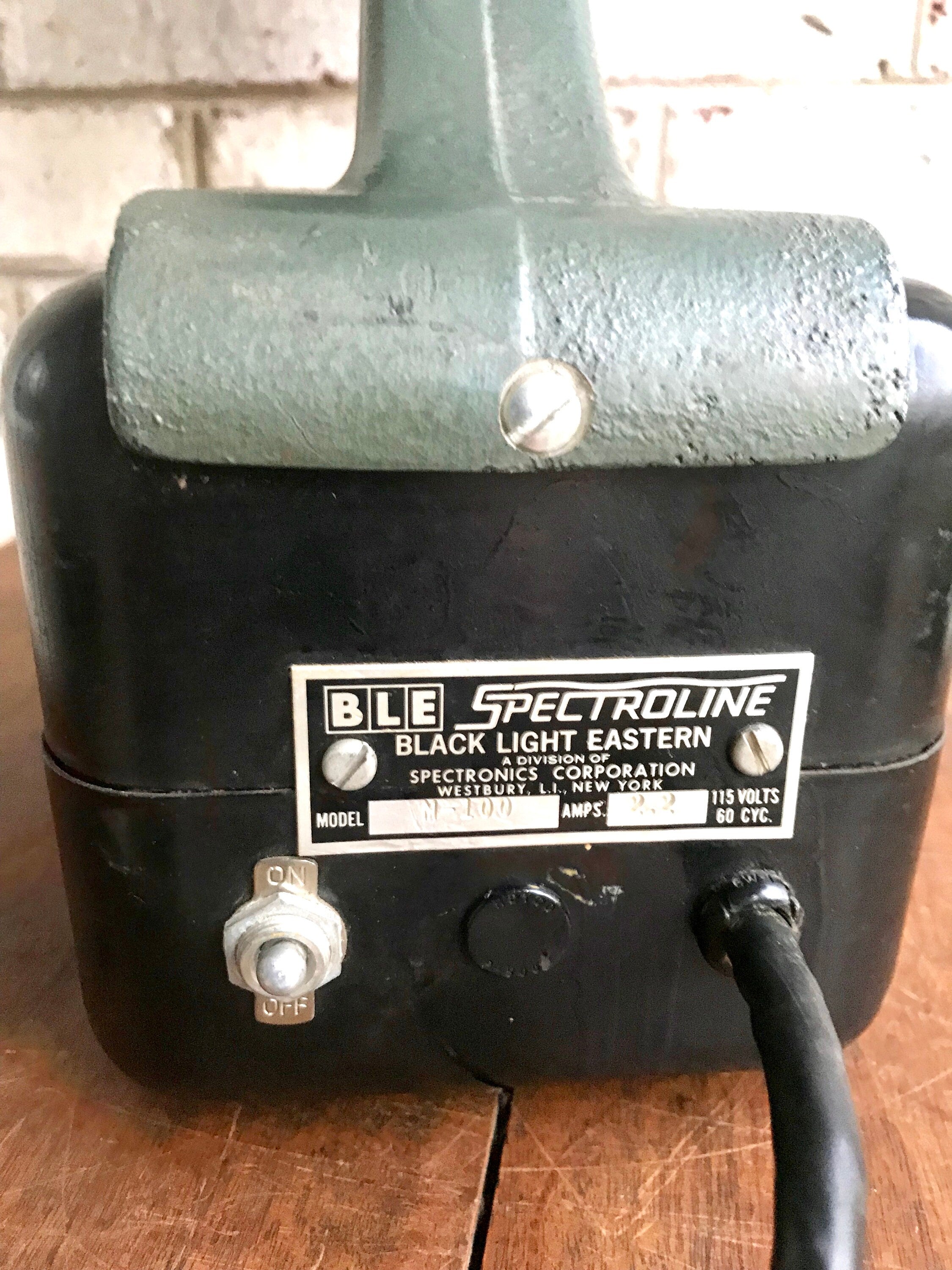 Vintage Spectroline BLE Model 100 Black Light | Black Light Eastern Industrial Lamp | Unique Lamp