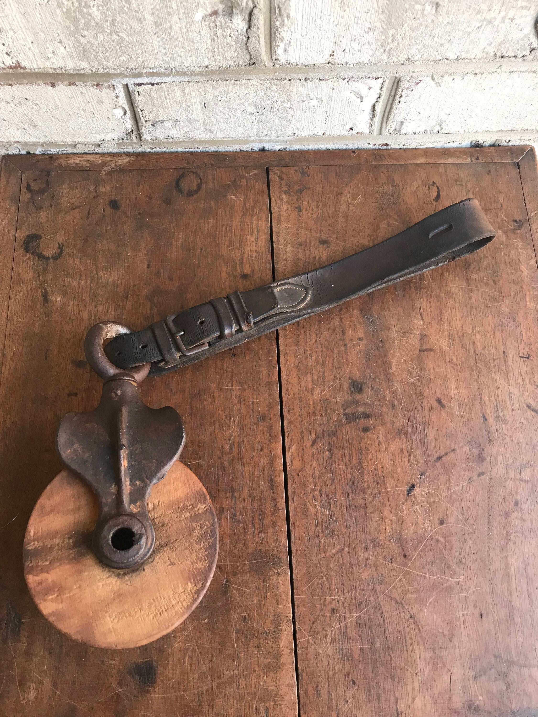 Antique Wooden Pulley | Wood Block and Tackle | Barn Pulley | Industrial Pulley | Nautical Decor | Farmhouse | Beach House Decor | Rustic Decor