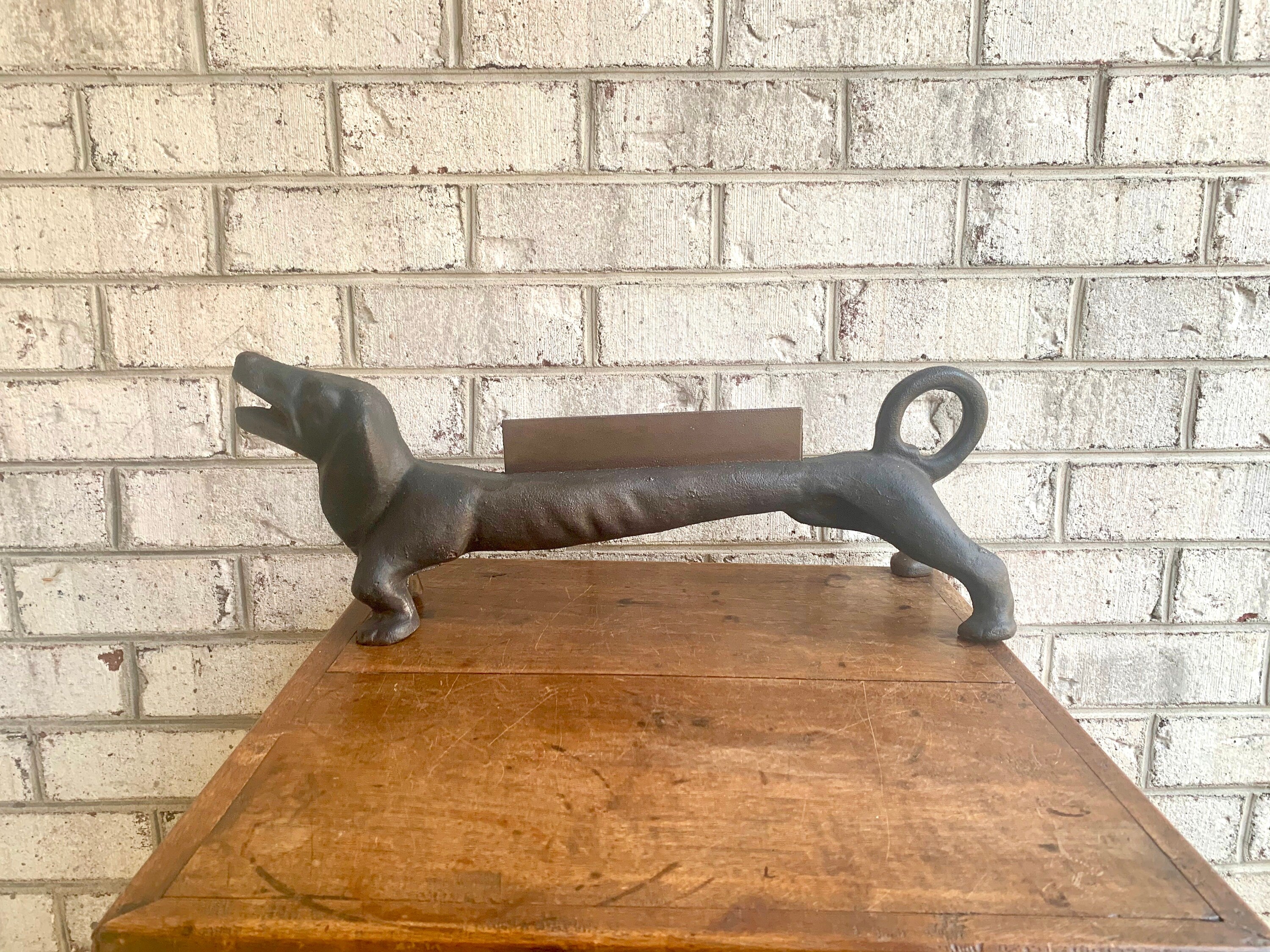 Antique Cast Iron Dachshund Boot Scraper | Weiner Dog Boot Scraper | Rustic Decor | Dog Decor | Shoe Scraper