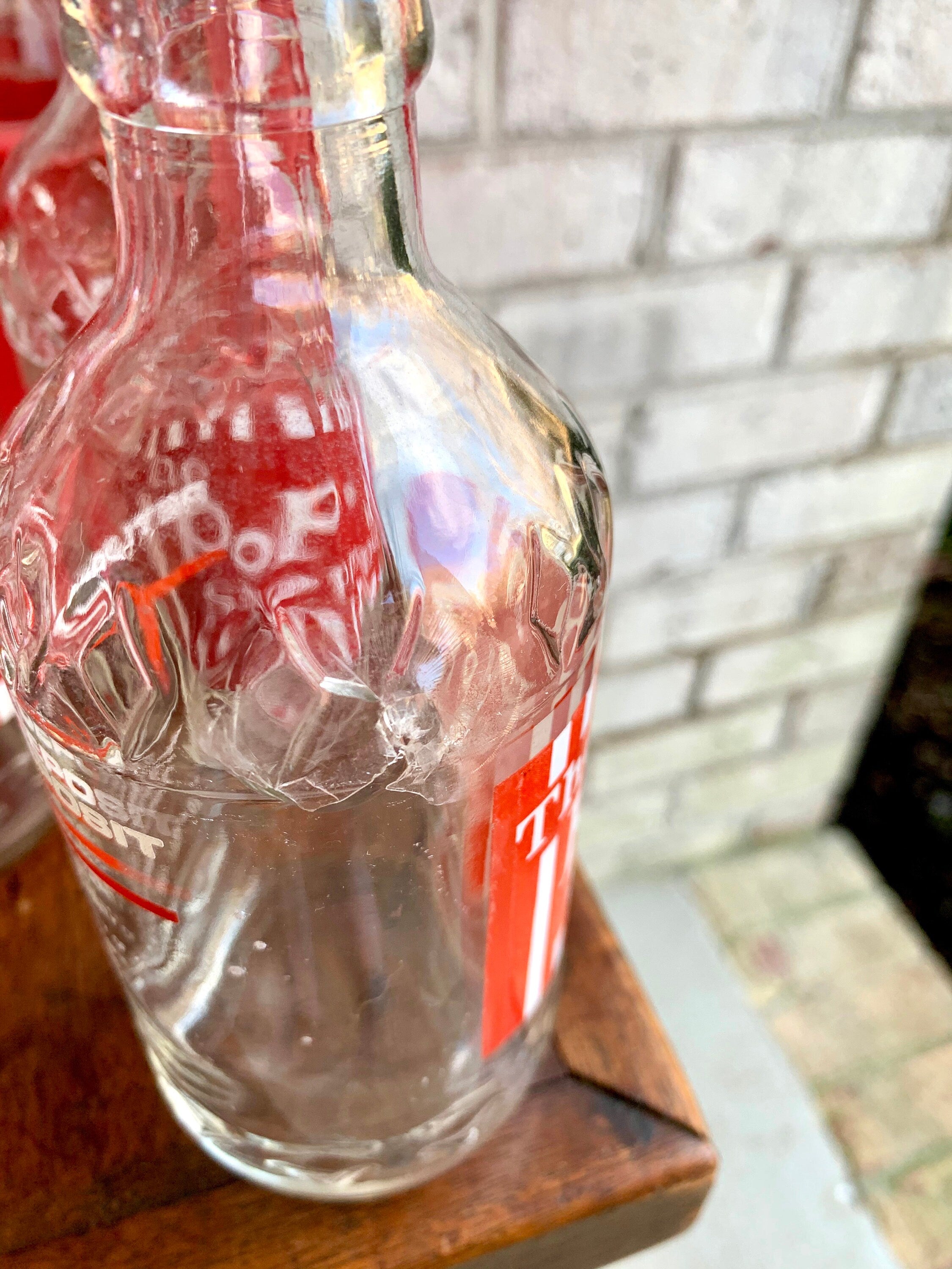 The Pop Shoppe Soda Crate and 24 Bottles | Case of The Pop Shoppe Soda Bottles | Advertisement Collectible Bottles | Vintage Soda Bottles