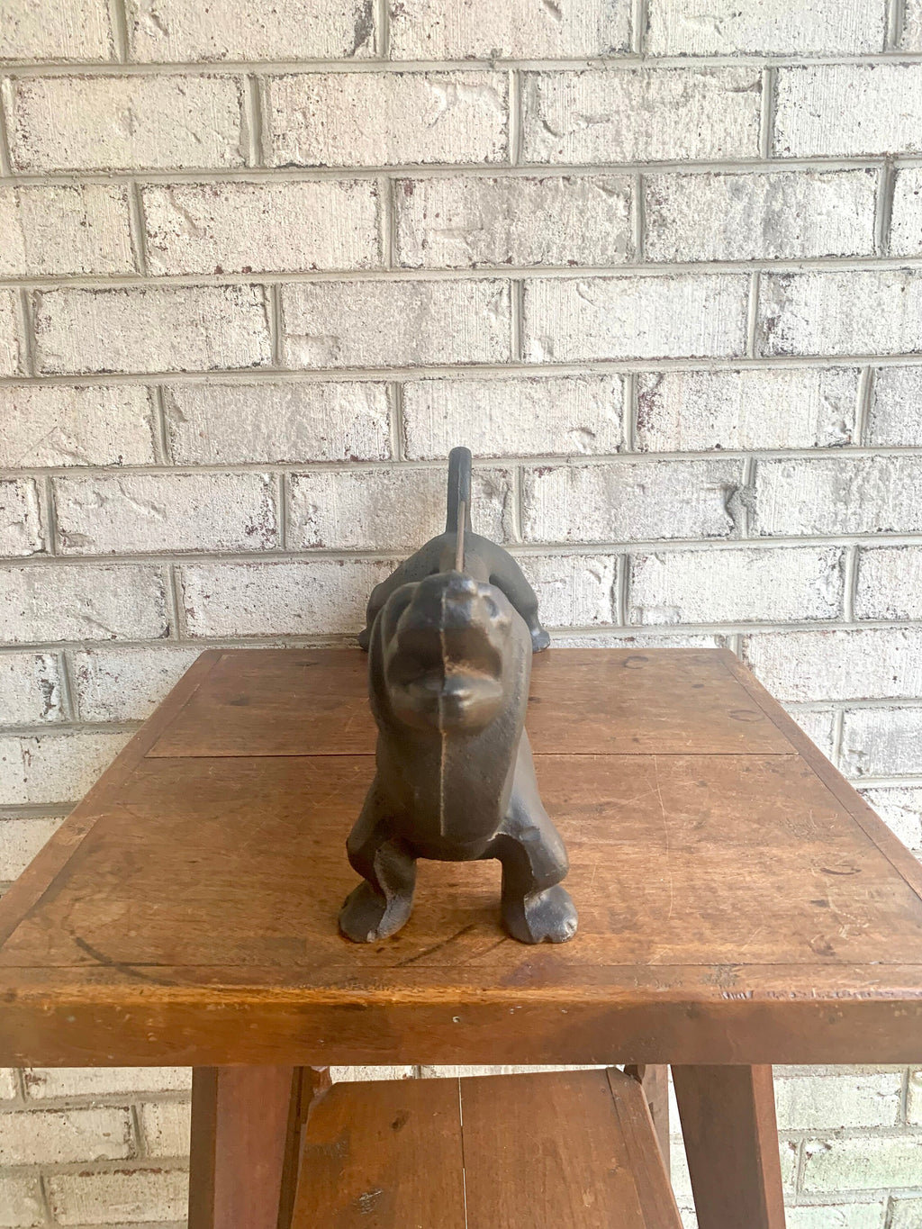 Antique Cast Iron Dachshund Boot Scraper | Weiner Dog Boot Scraper | Rustic Decor | Dog Decor | Shoe Scraper
