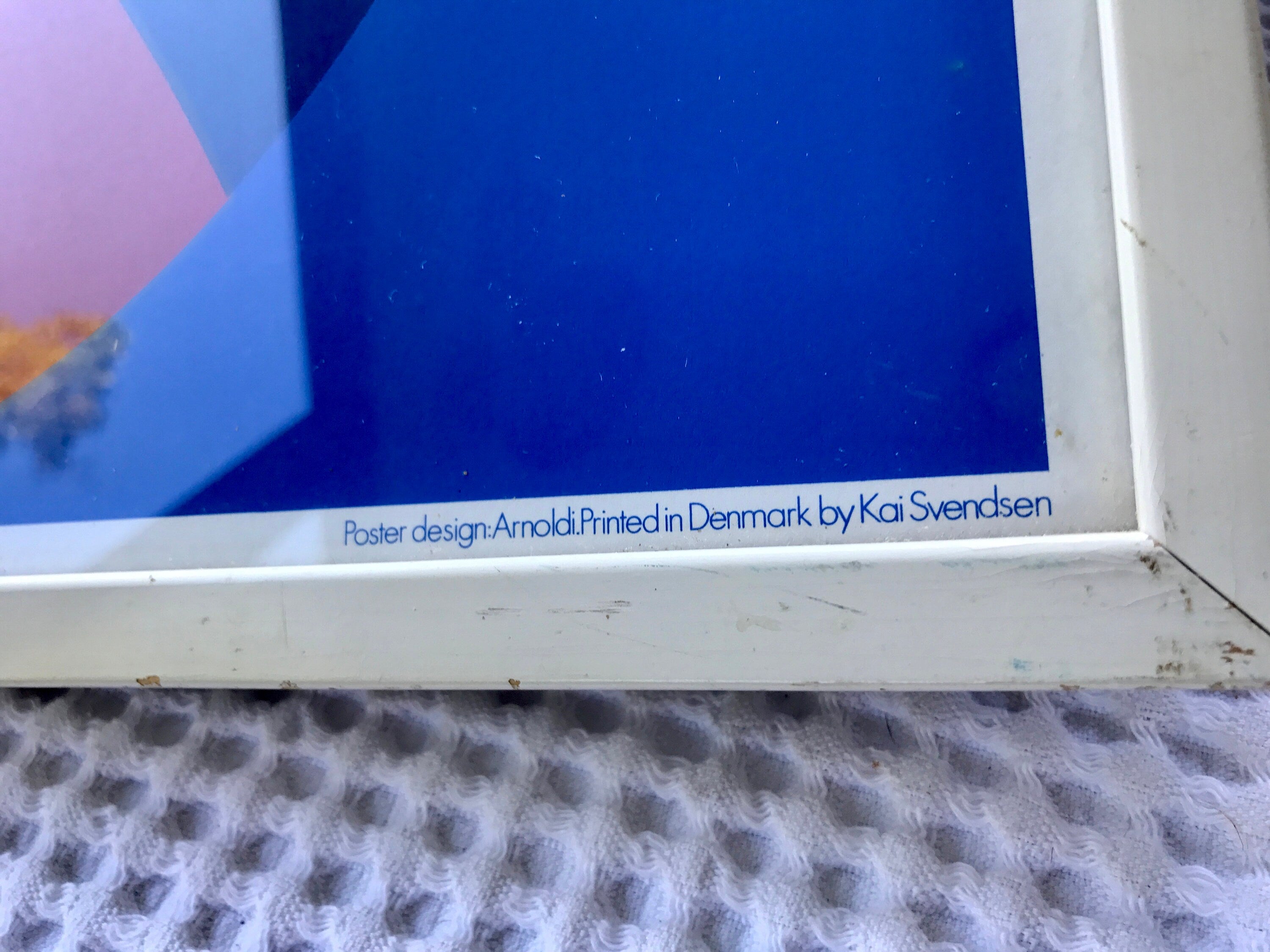 Cirkus Arena Per Arnoldi Lithograph | Cirkus Arena MCM Advertisement Art | Per Arnoldi Lithograph | Beach Ball and Dove | Kai Svendsen Print