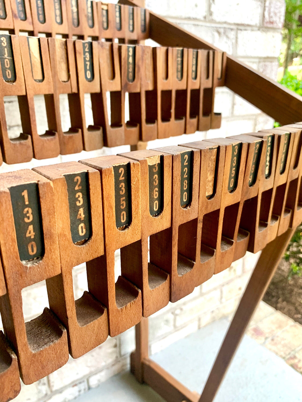 A Vintage Gates Belt Display | Gates Belt Display Store Rack | Automotive Display | Agricultural Display | Automotive Wood Display Rack