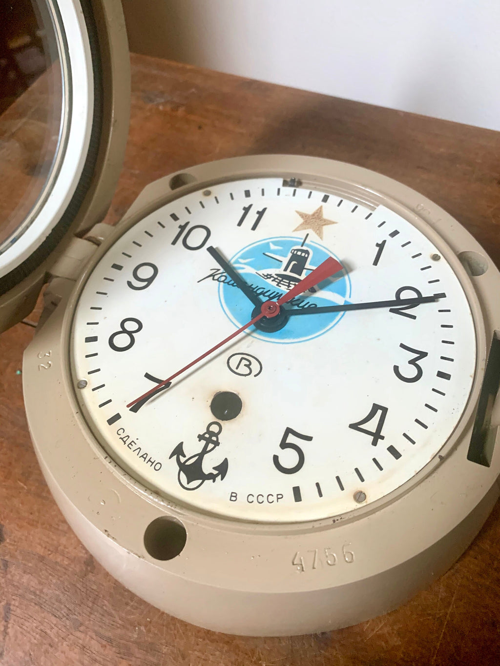 A Vintage Russian Submarine Clock | Soviet Military Ship Clock | Anti-Magnetic Mechanical Wall Clock | Vostok Marine Clock