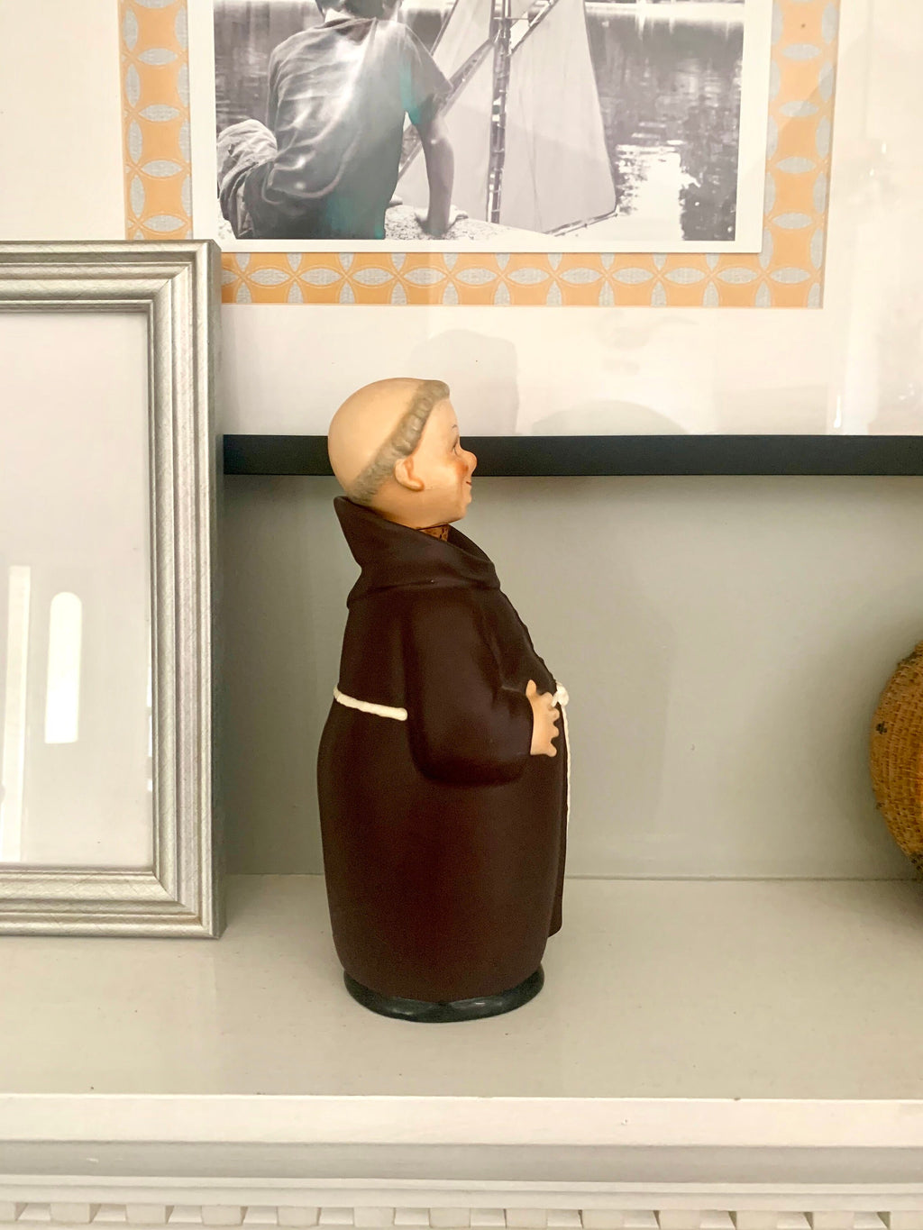 Friar Tuck Decanter | Vintage Friar Tuck Monk Decanter | Monk Ceramic Bottle | Monk Figurine Decanter