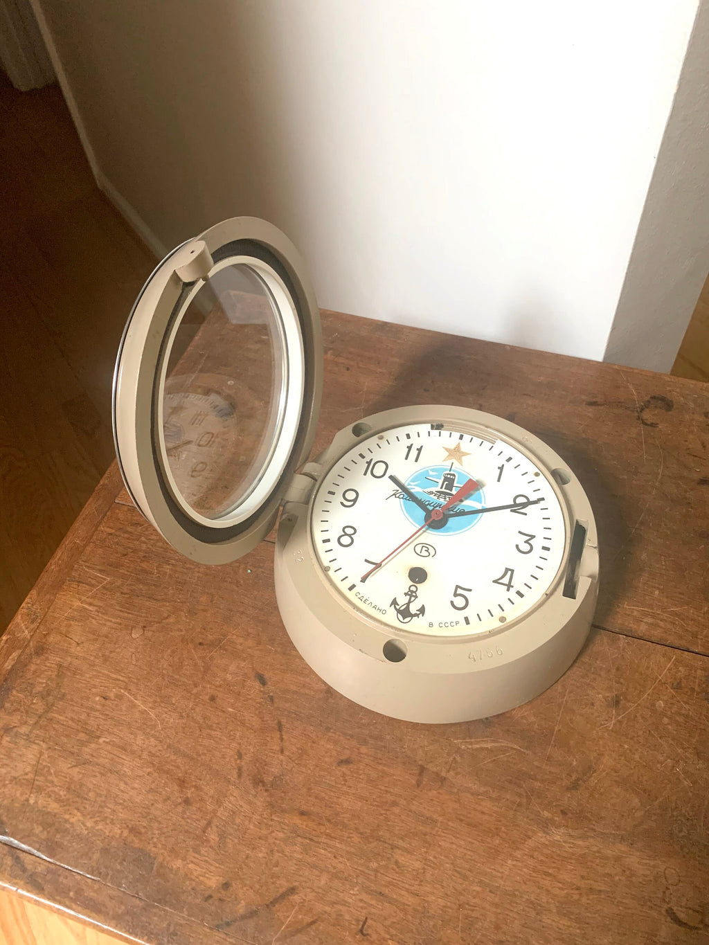 A Vintage Russian Submarine Clock | Soviet Military Ship Clock | Anti-Magnetic Mechanical Wall Clock | Vostok Marine Clock