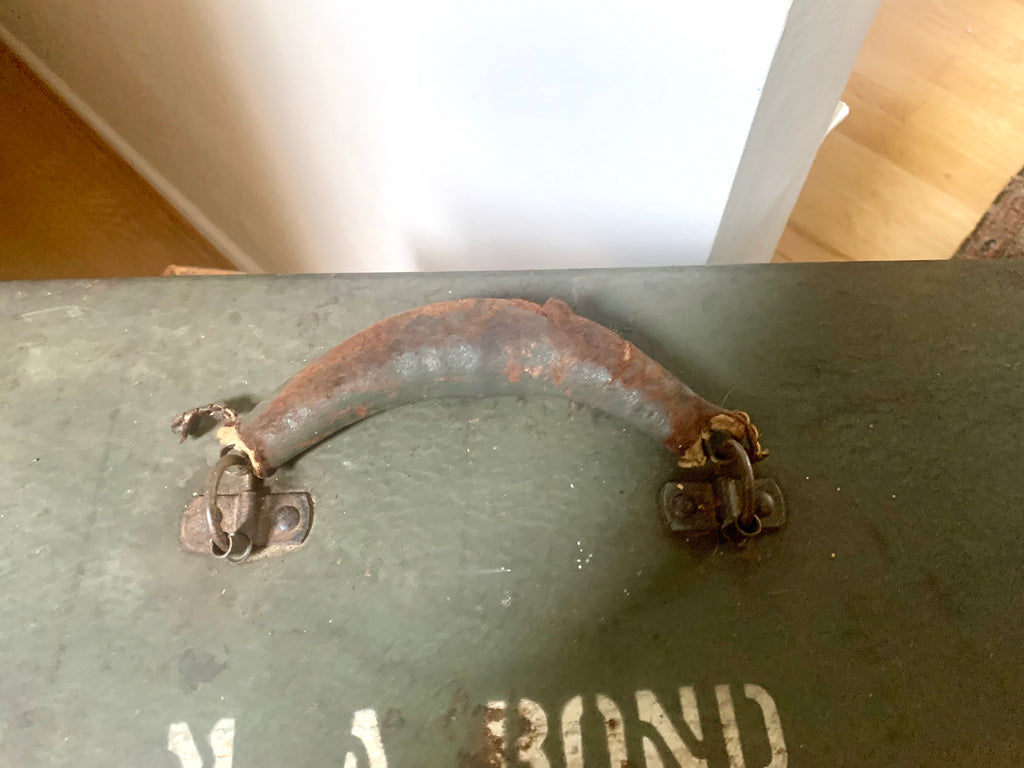 Military Kennedy Kits Tool Box | Vintage Green Military Toolbox | Rustic Storage Box | Distressed Metal Tool Box | Heavy Duty Utility Box | Toolbox