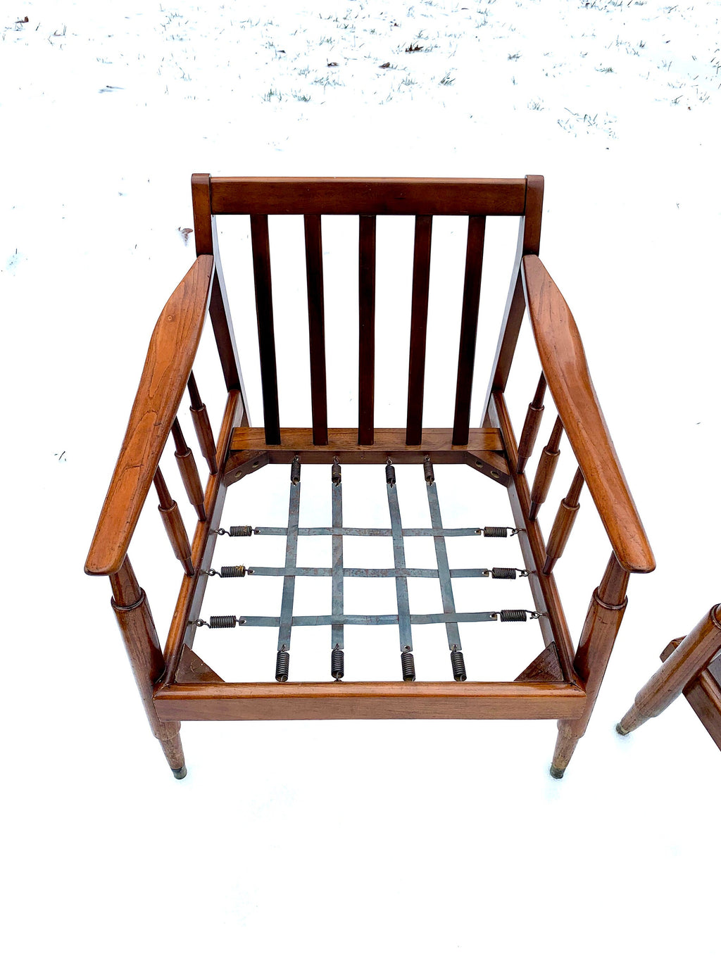 Mid Century Modern Lounge Chairs | Danish Modern Chairs | MCM Lounge Chairs | Walnut Arm Chairs | MCM Armchairs