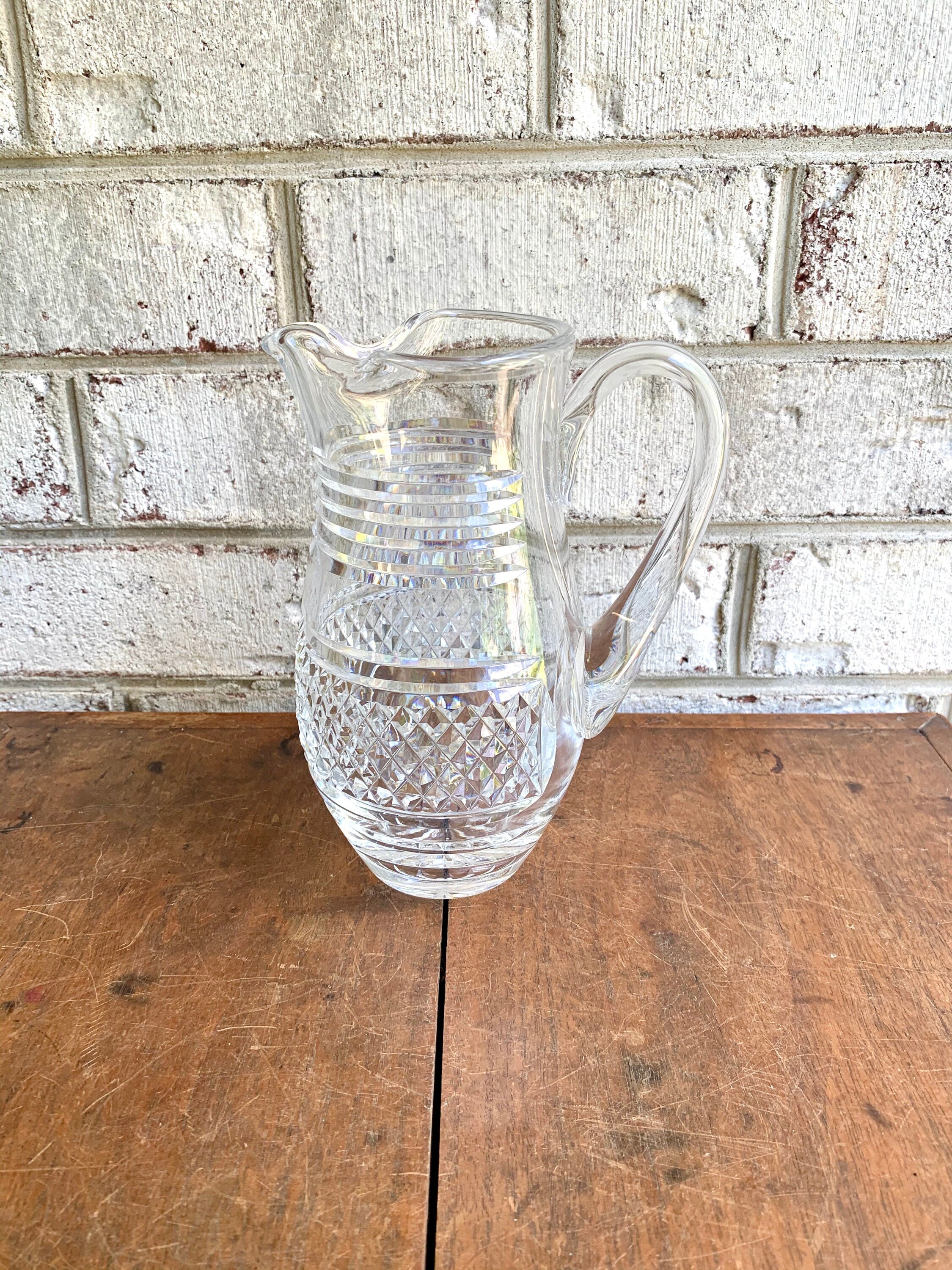 Vintage Waterford Crystal Martini Pitcher | Small Crystal Martini Pitcher | Waterford Barware