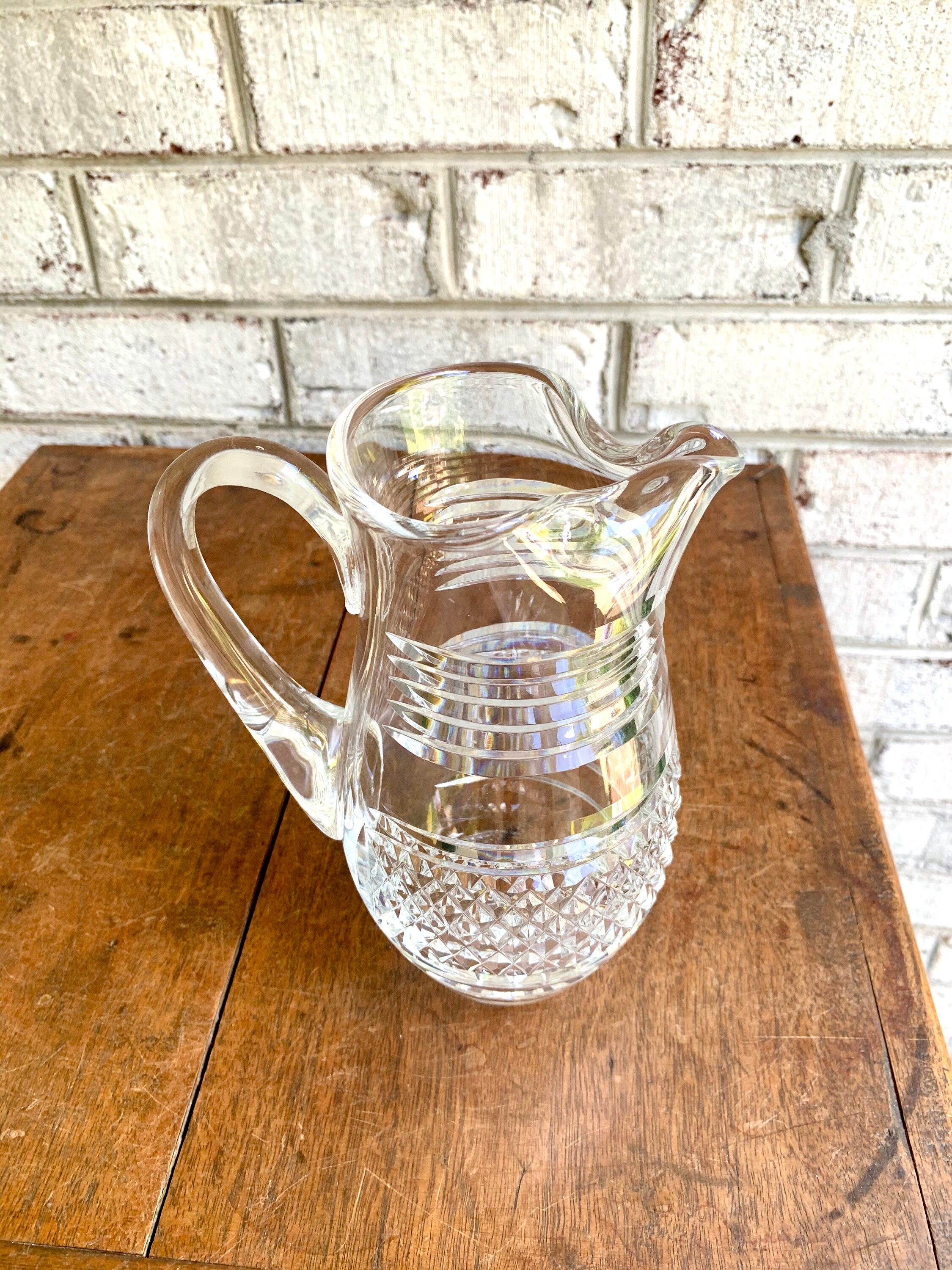 Vintage Waterford Crystal Martini Pitcher | Small Crystal Martini Pitcher | Waterford Barware