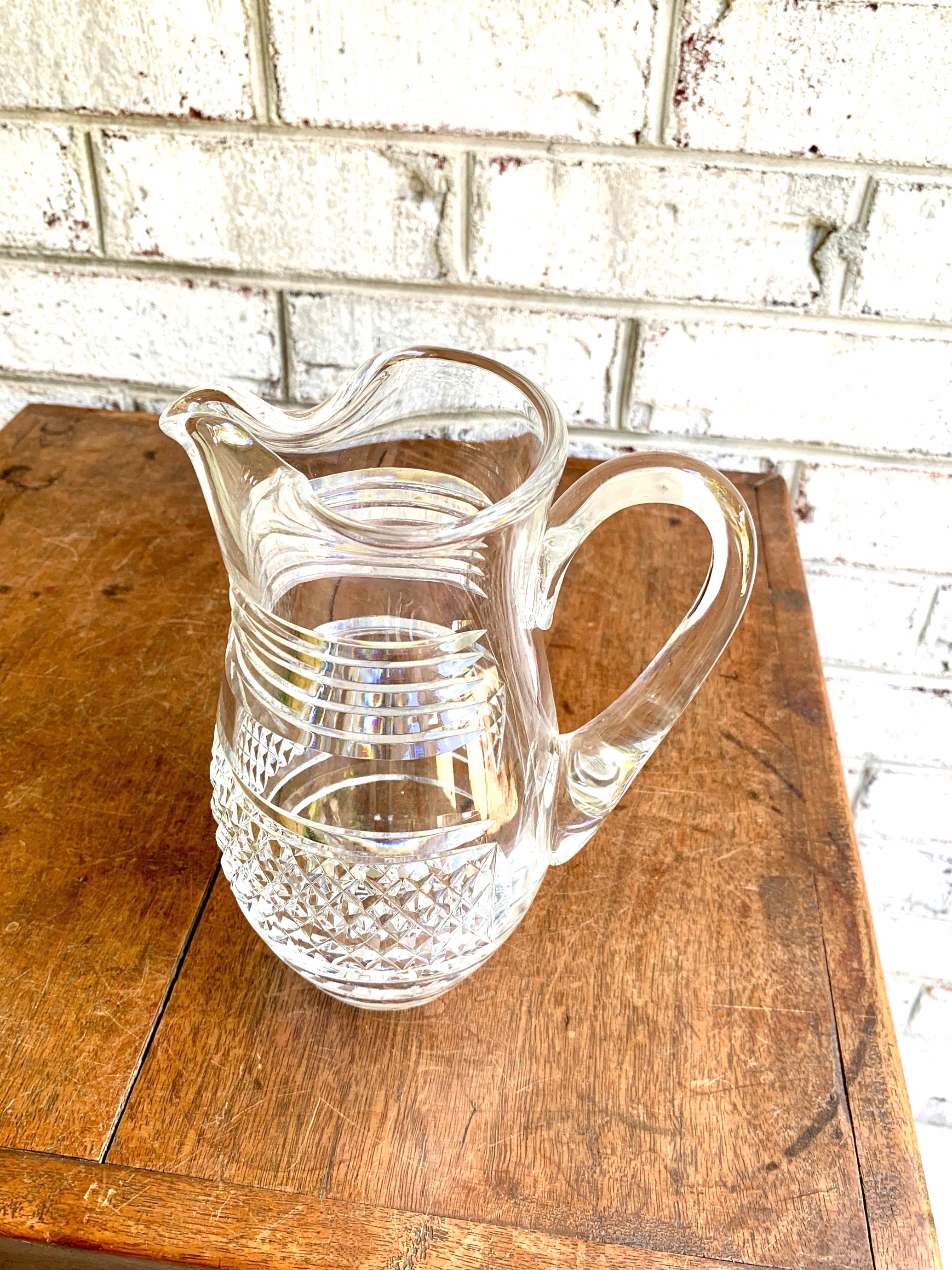 Vintage Waterford Crystal Martini Pitcher | Small Crystal Martini Pitcher | Waterford Barware