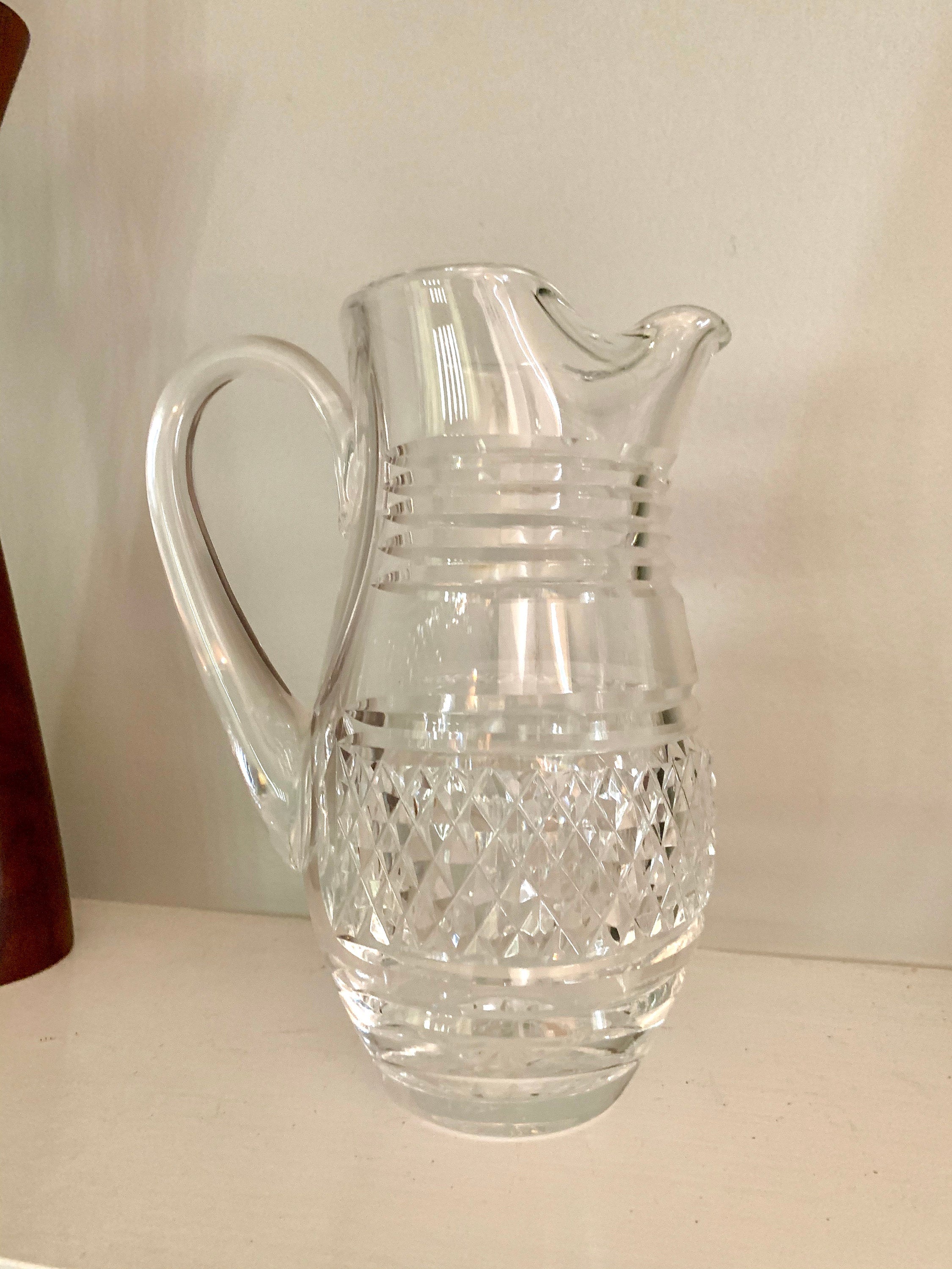 Vintage Waterford Crystal Martini Pitcher | Small Crystal Martini Pitcher | Waterford Barware