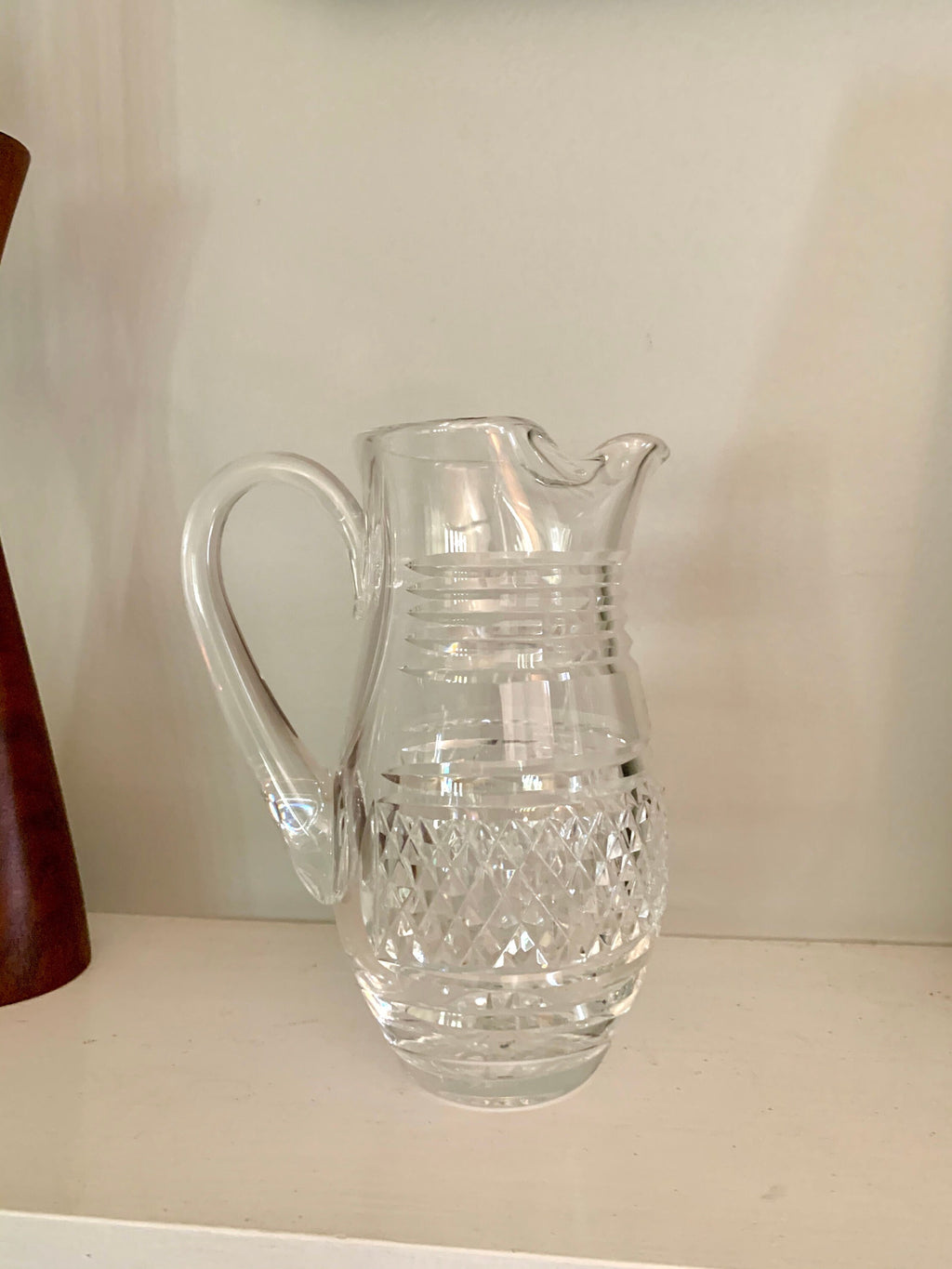 Vintage Waterford Crystal Martini Pitcher | Small Crystal Martini Pitcher | Waterford Barware