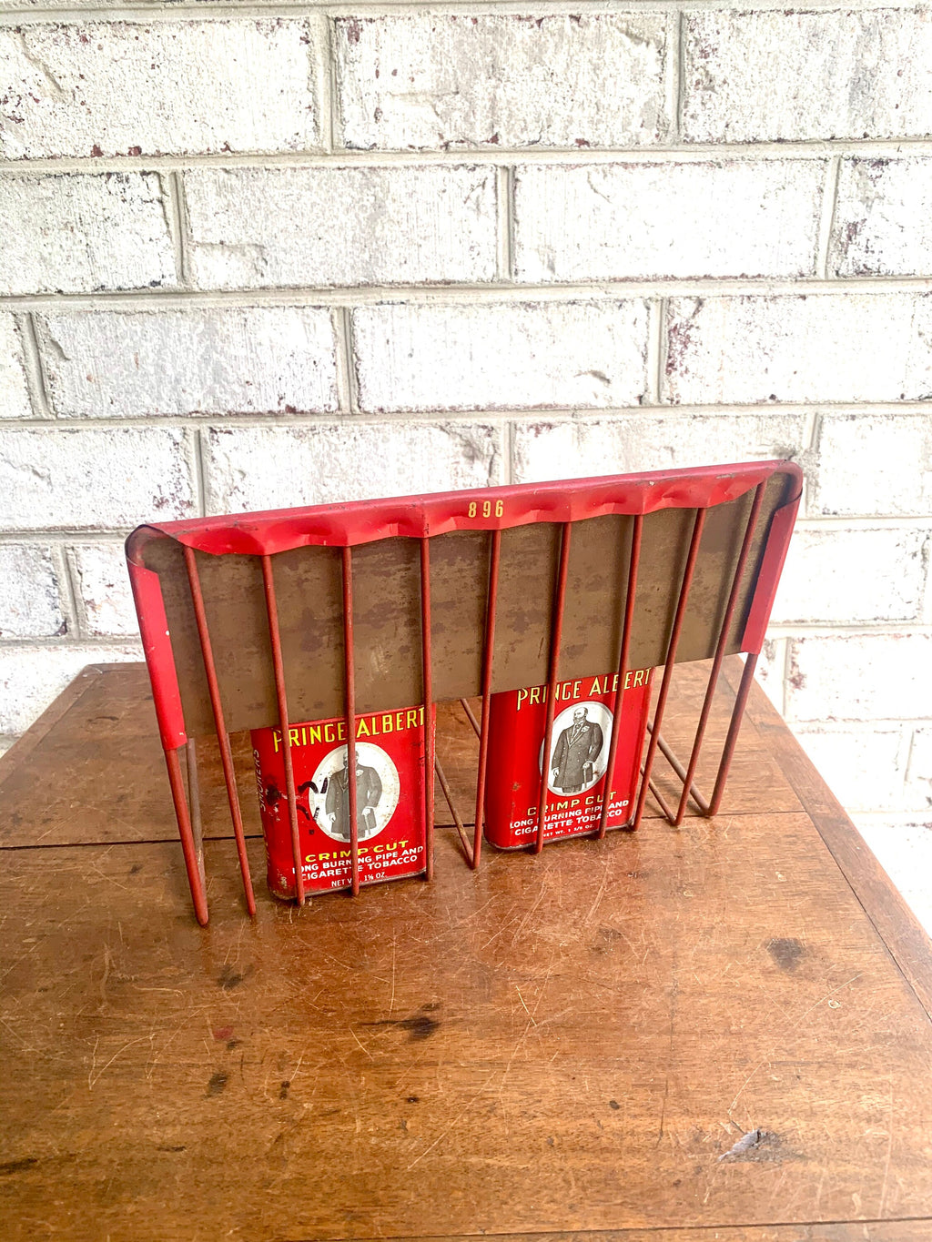 Vtg Prince Albert Tobacco Display| Prince Albert Cigarette Tobacco Can Display |Wire Store Counter Stand for Prince Albert Tobacco Cans