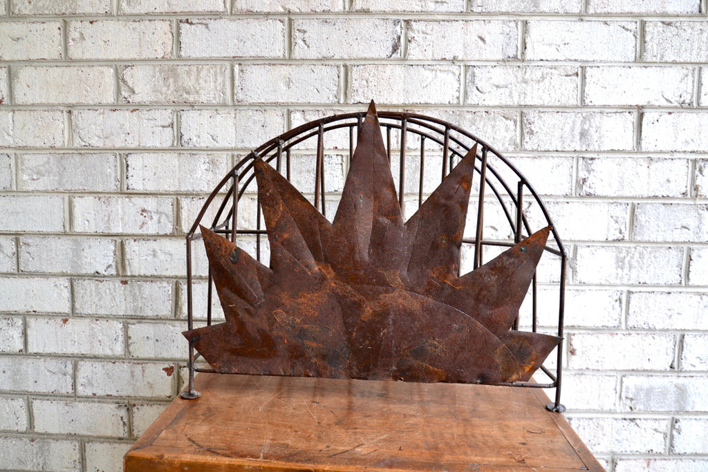 Rustic Magazine Rack | Distressed Vinyl Record Storage Rack | Haitian Magazine Storage Rack | Rustic Metal Storage Rack | Western Decor