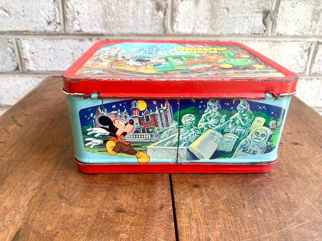 Vtg Walt Disney's Wonderful World Lunchbox And Thermos | Walt Disney's World On Ice Lunchbox | Kids Metal Lunch Box