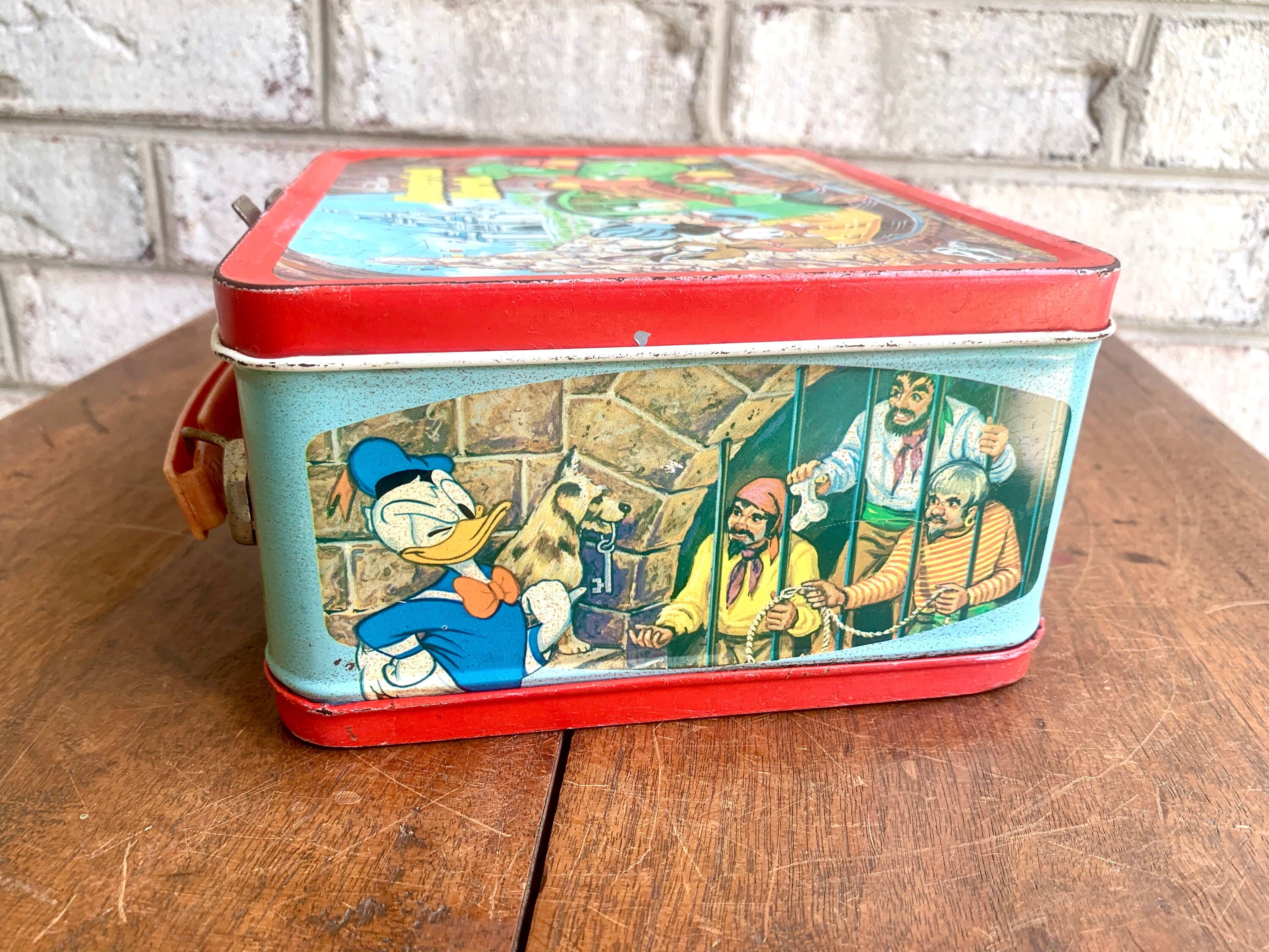 Vtg Walt Disney's Wonderful World Lunchbox And Thermos | Walt Disney's World On Ice Lunchbox | Kids Metal Lunch Box