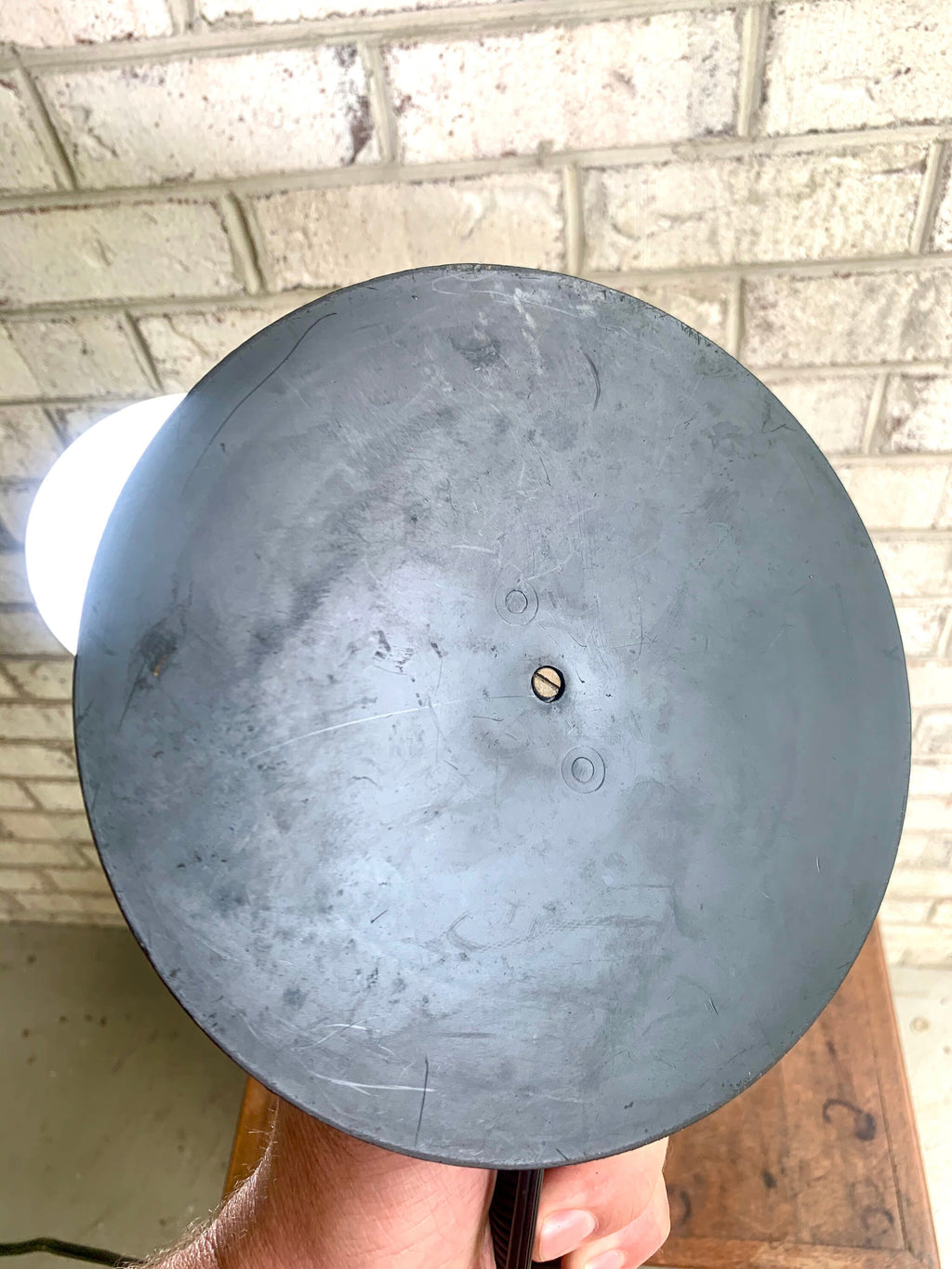 VIntage MCM Gooseneck Lamp | Mid Century Modern White Drafting Lamp | White Desk Lamp | Rustic MCM Gooseneck Lamp