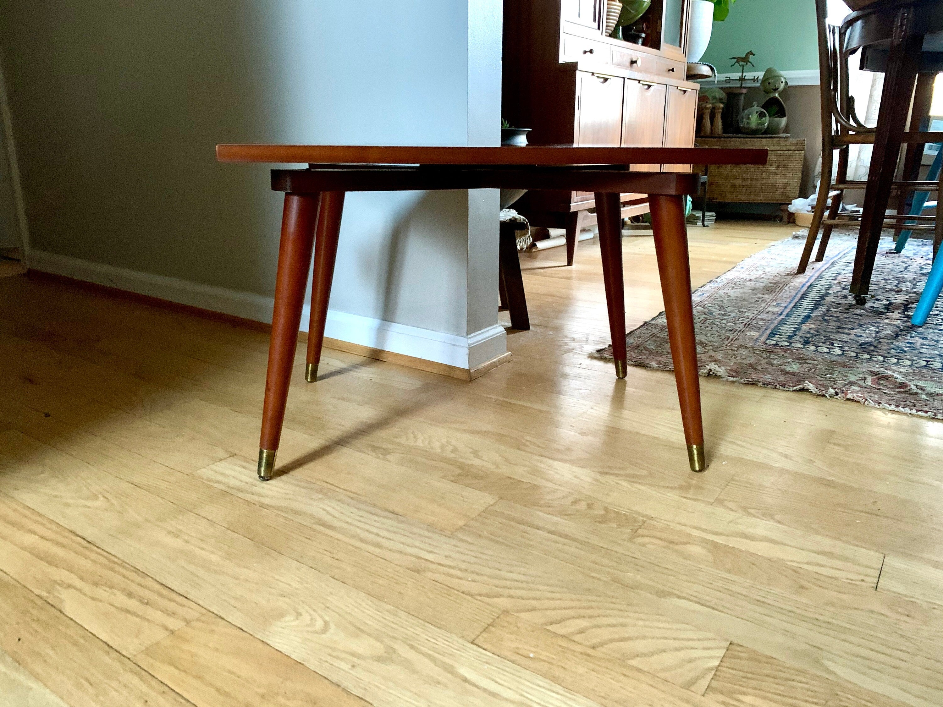 MCM Swivel Table | McM End Table | Vintage Small MCM Coffee Table | Lazy Susan MCM Table | Mid Century Modern Furniture