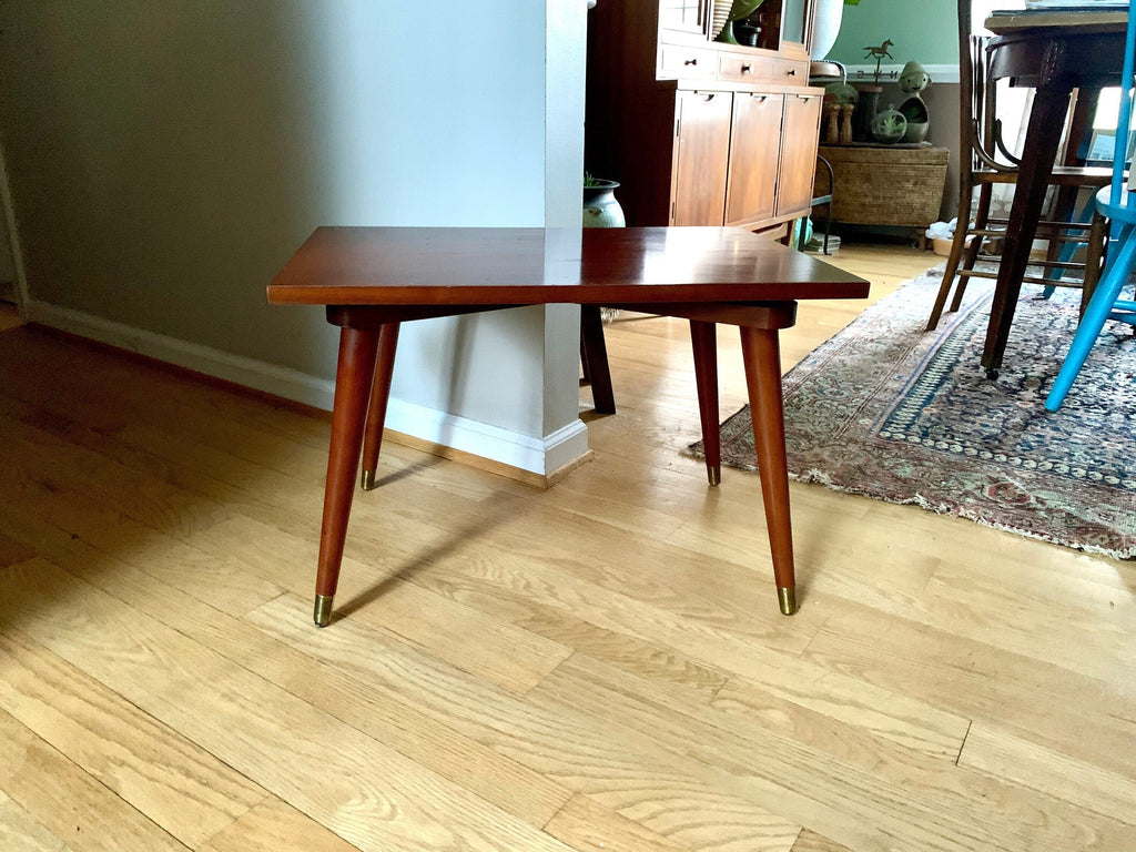 MCM Swivel Table | McM End Table | Vintage Small MCM Coffee Table | Lazy Susan MCM Table | Mid Century Modern Furniture