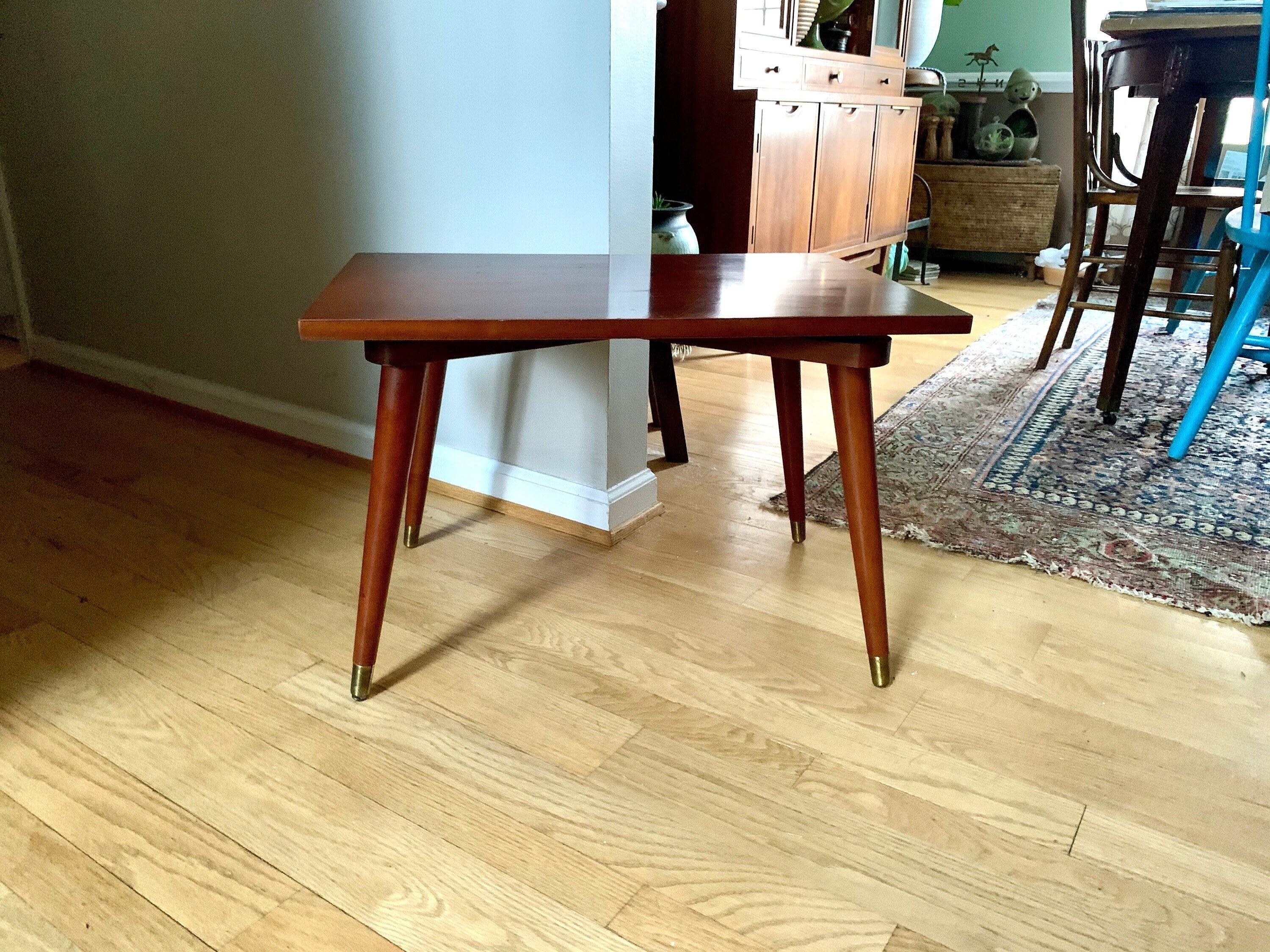 MCM Swivel Table | McM End Table | Vintage Small MCM Coffee Table | Lazy Susan MCM Table | Mid Century Modern Furniture