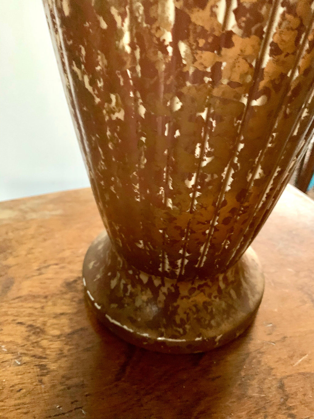 MCM Ceramic Lamp | Tall MCM Table Lamp | Rustic Color MCM Lamp