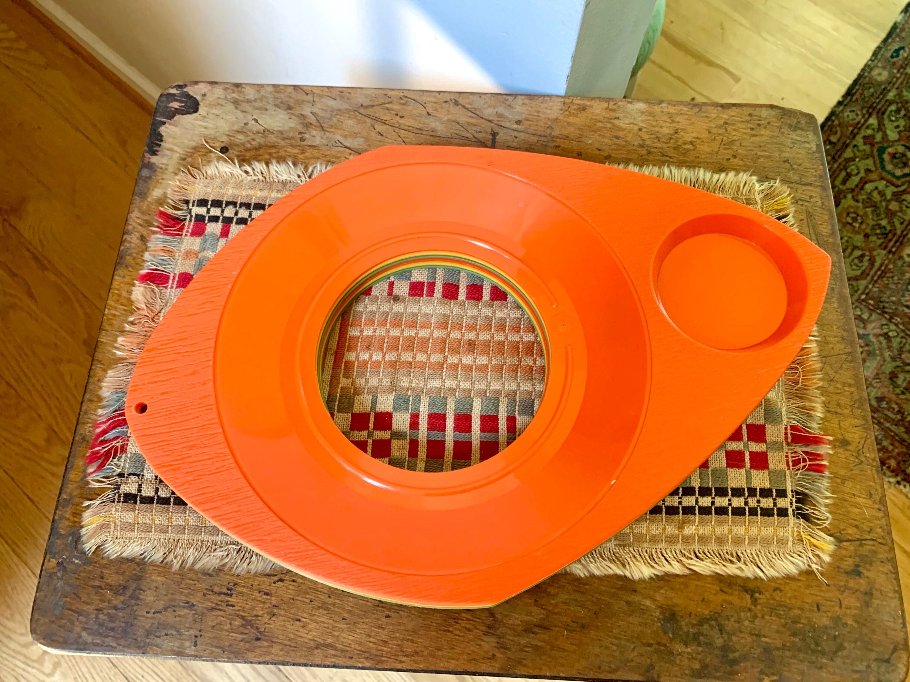 6 Vintage Wilpak Plastic Plate and Cup Holders | Plastic Plate and Drink Holders | Paper Plate Trays | Cookout Plate Trays