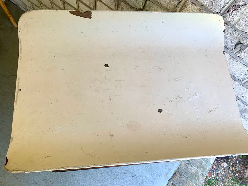 Vtg Baby Scale | Rustic Cream Baby Scale | 30 lbs. Baby Scale | Vtg Nursery Decor