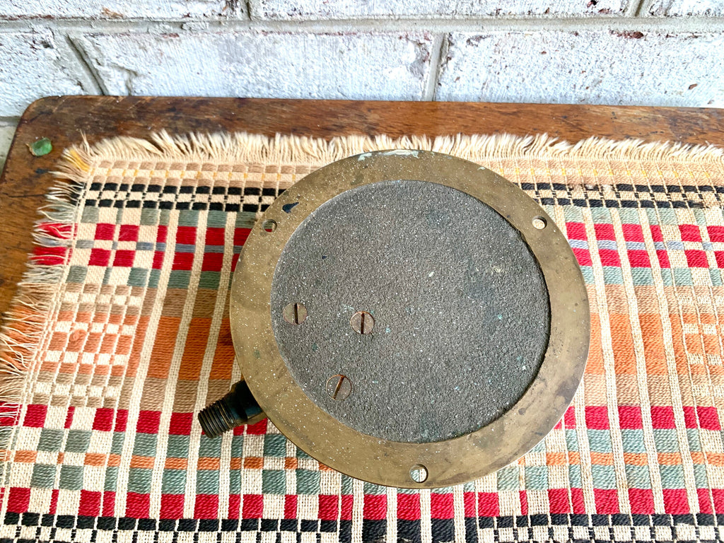 Vtg Brass Ashcroft Industrial Pressure Gauge | Industrial Factory 60 lb. Pressure Gauge | Steampunk decor | Industrial decor