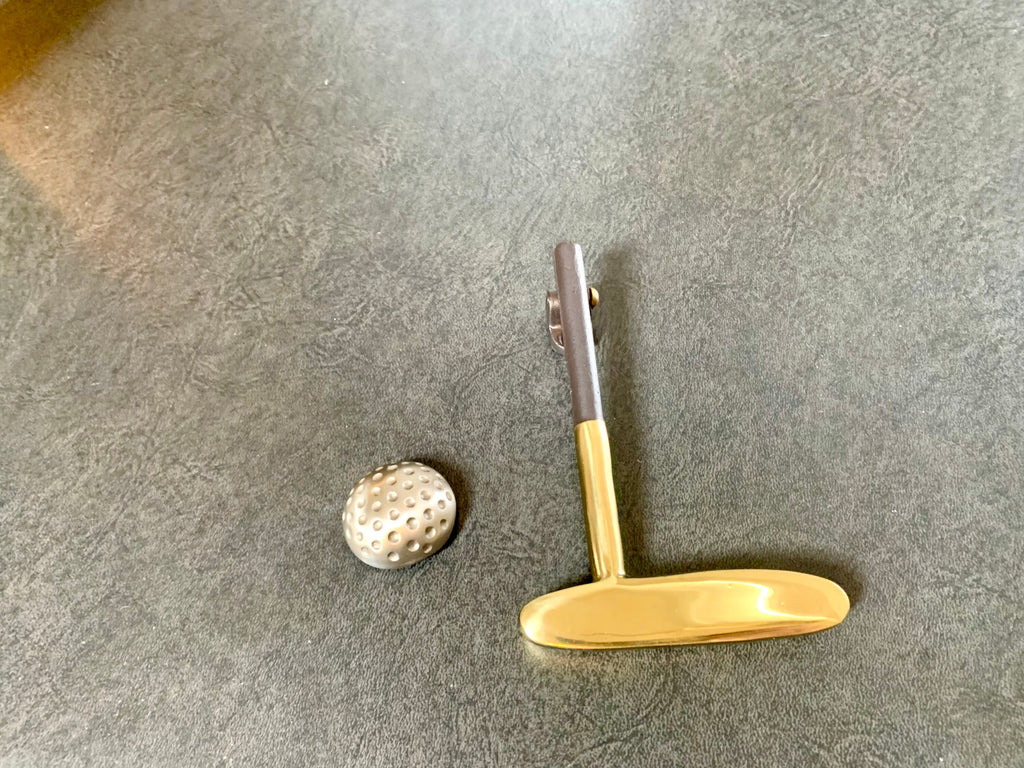 Vtg Michael Healy Golf Door Knocker | Golf Putter Door Knocker | Michael Healy Brass Door Knocker | Golf Club Door Knocker