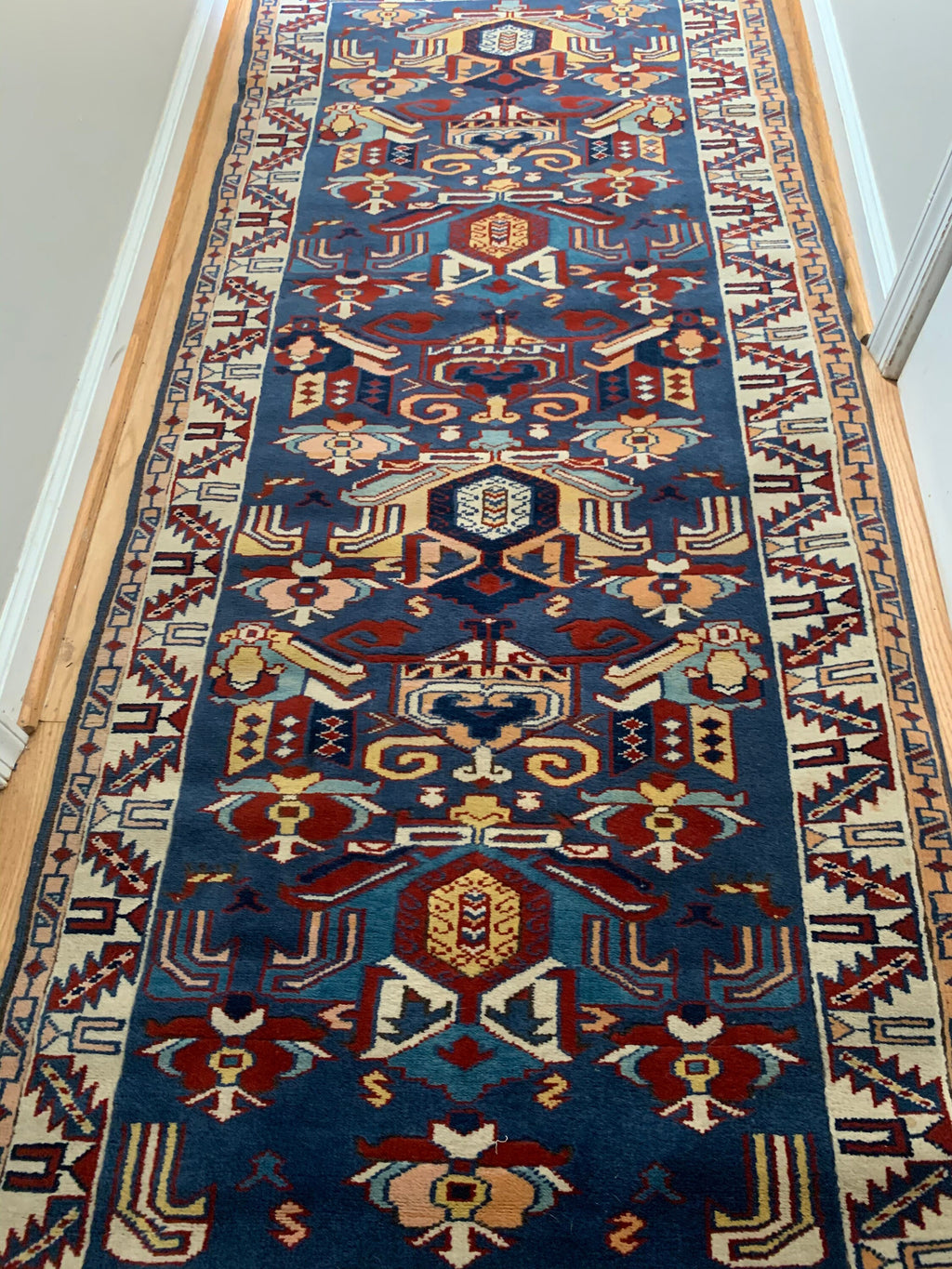 Vintage Turkish Runner Rug | Woven Runner Rug | Oriental Hall Runner | Long Oriental Runner | 1970s Woven Rug | Long Vintage Rug | 70s Rug